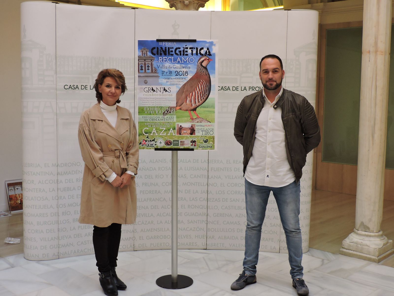 Presentación de la feria cinegética de Guillena en la Casa de la Provincia.