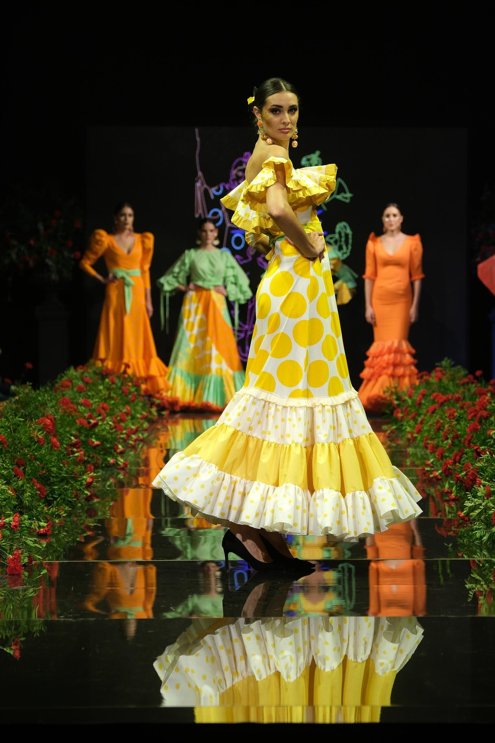 Desfile de Rocío Segovia en la Pasarela Flamenca Jerez Tío Pepe 2023