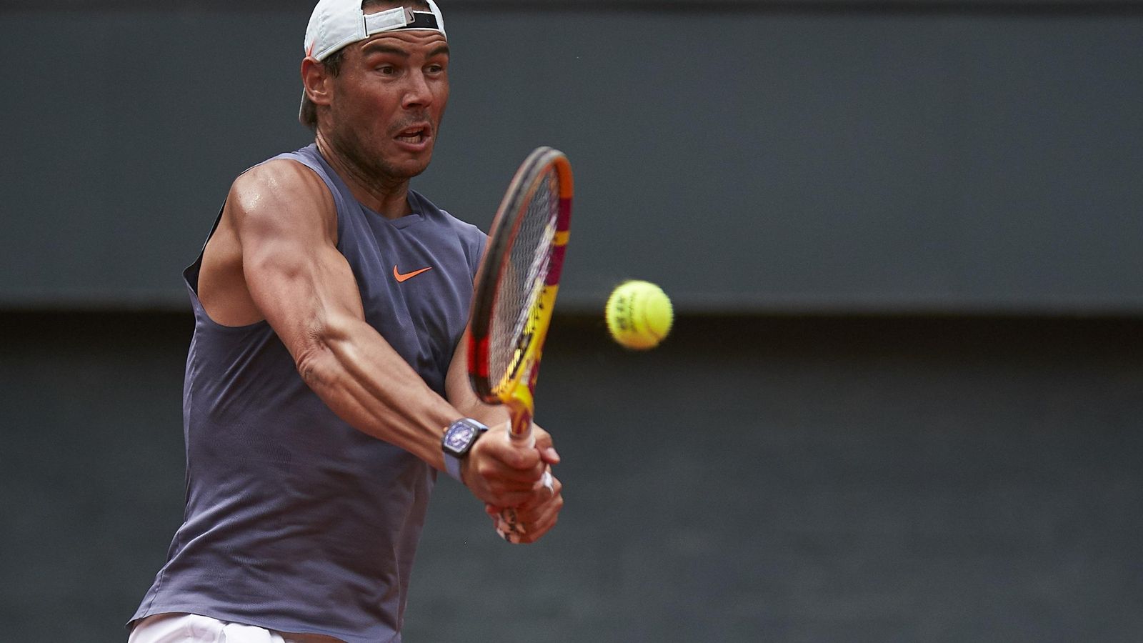 Rafa Nadal en acción.