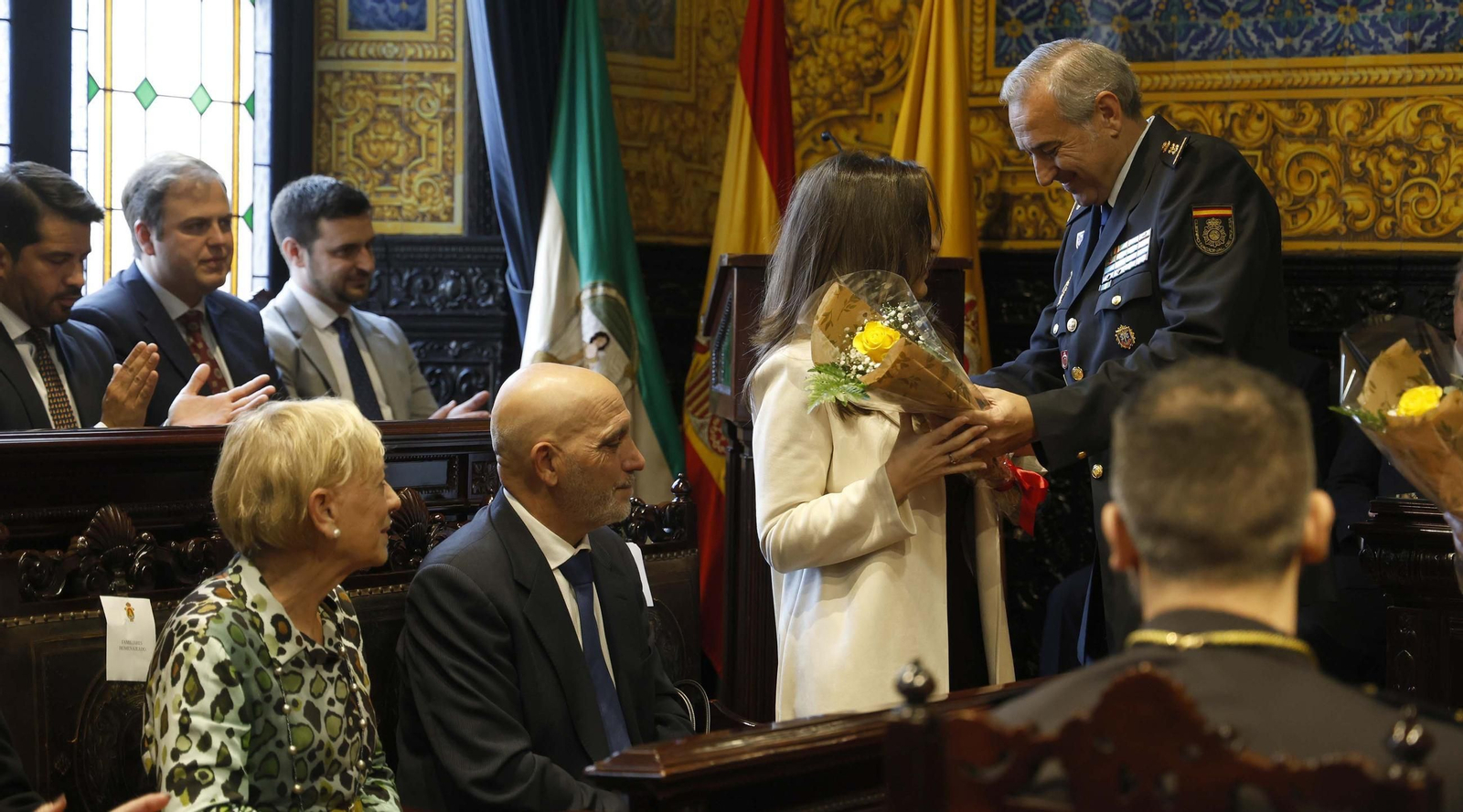 Las fotos del homenaje en Algeciras al inspector jefe de la Policía Nacional Francisco González Suárez