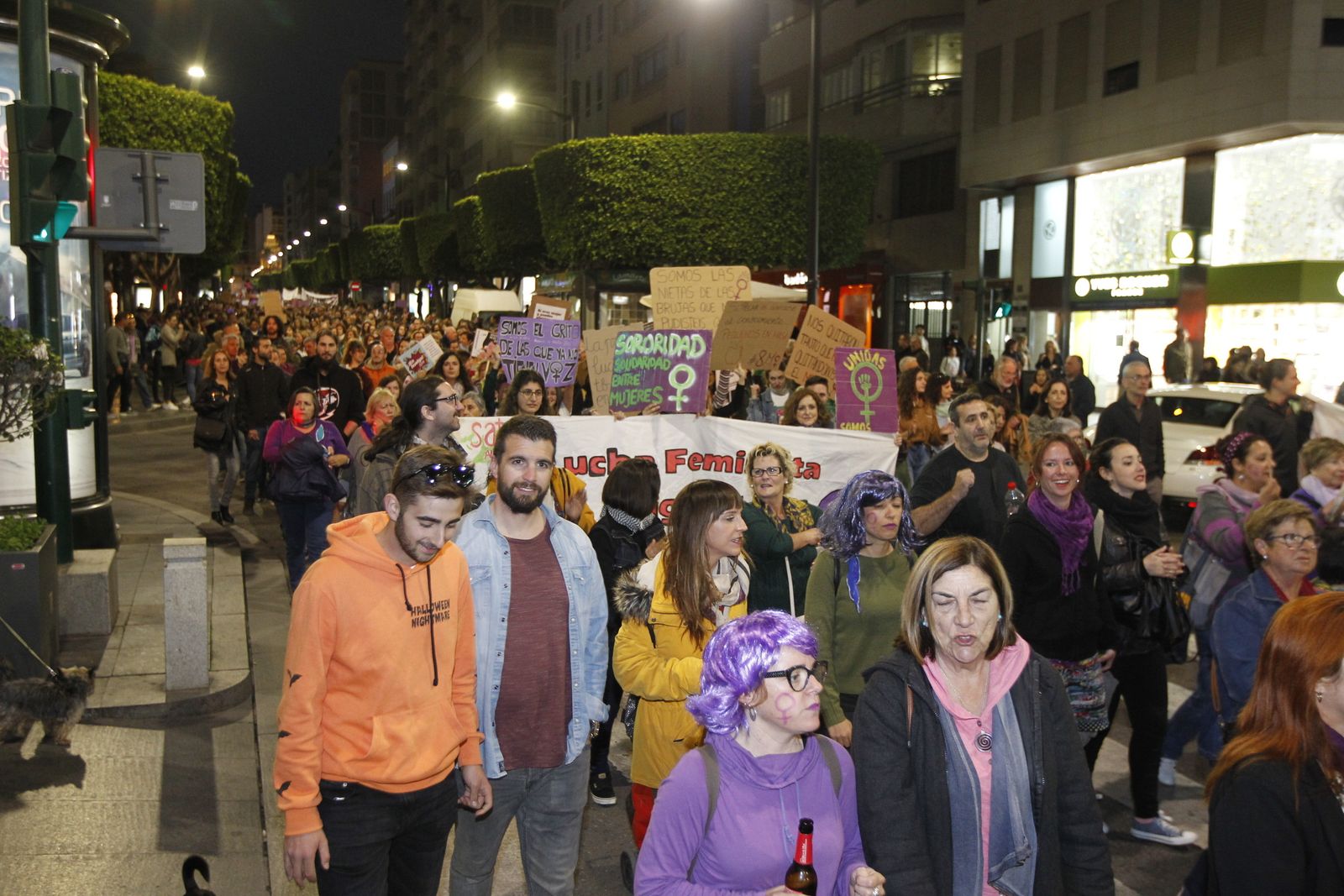 Fotogalería manifestación Día Internacional de la Mujer en Almería