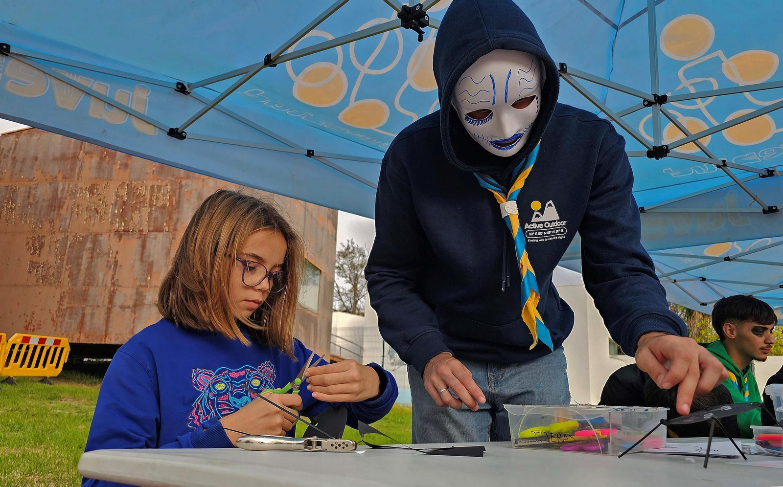 Celebración de Halloween en La Línea, en 2024.