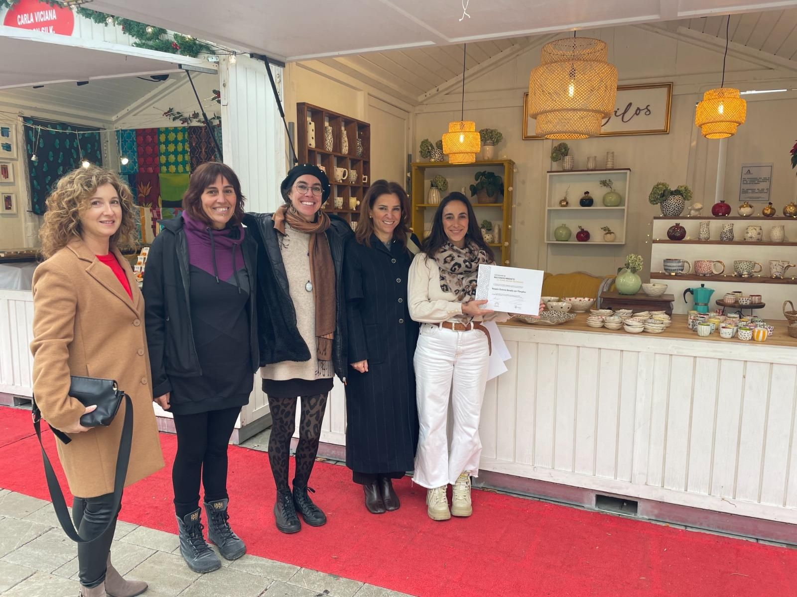 Uno de los stand premiados en el Mercado de Artesanía de la Fuente de las Batallas