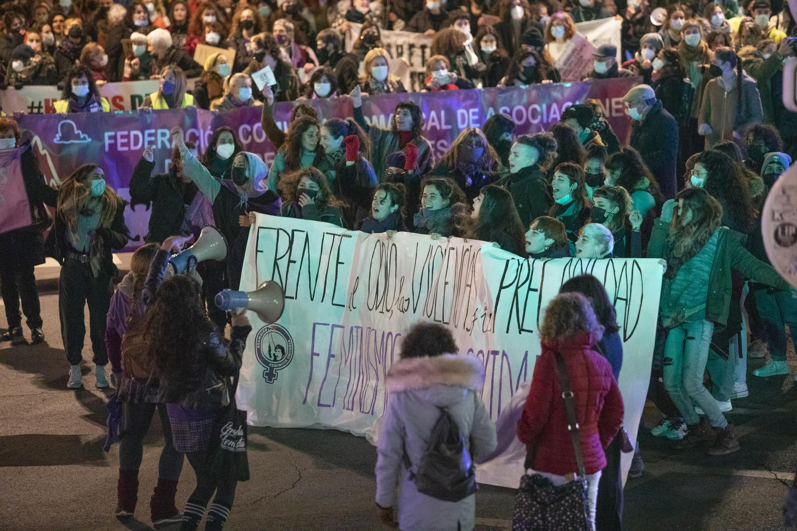 La manifestación del 25-N en Granada en imágenes