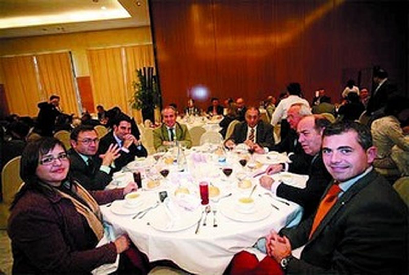 Presidentes de colegios profesionales, como Serrano, Vidal, Tudela, Sanmartín y el abogado Cabra de Luna.