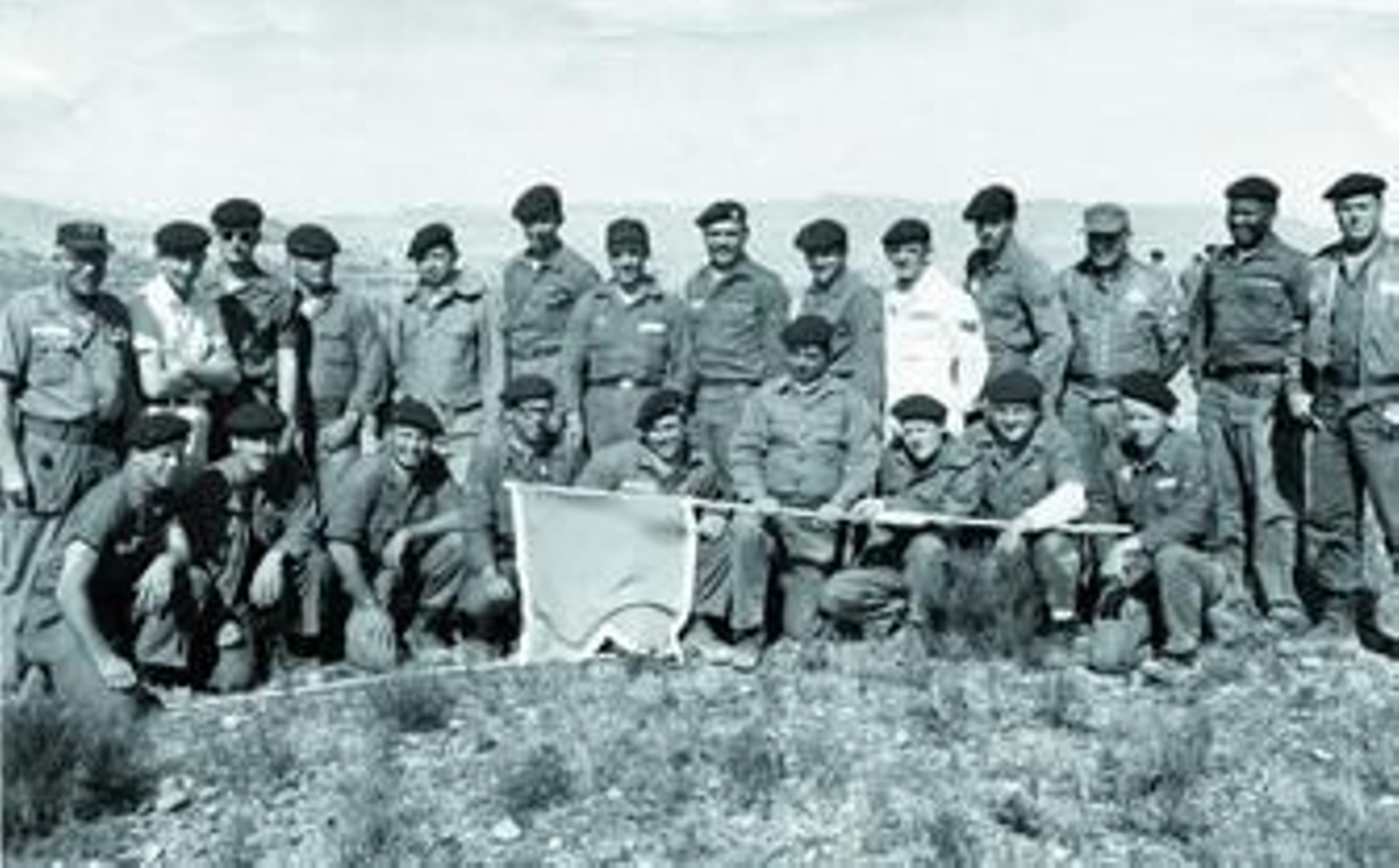 Grupo de militares de los Estados Unidos que se desplazaron a Palomares después del siniestro.