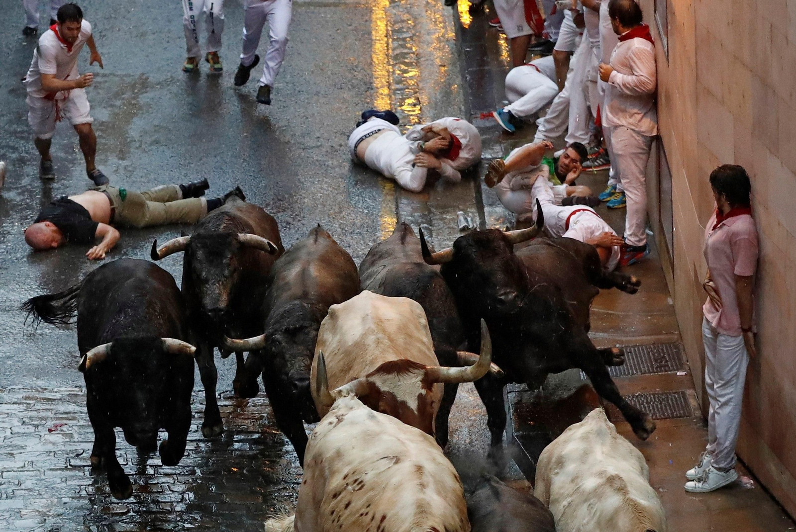 Las imágenes del segundo encierro de los Sanfermines 2018