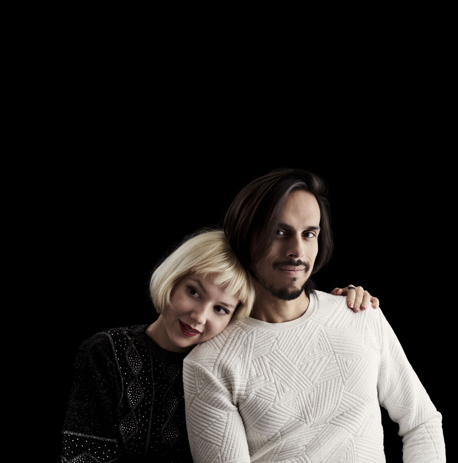 Claudio Constantini y Louiza Hamadi, pareja artística y sentimental.