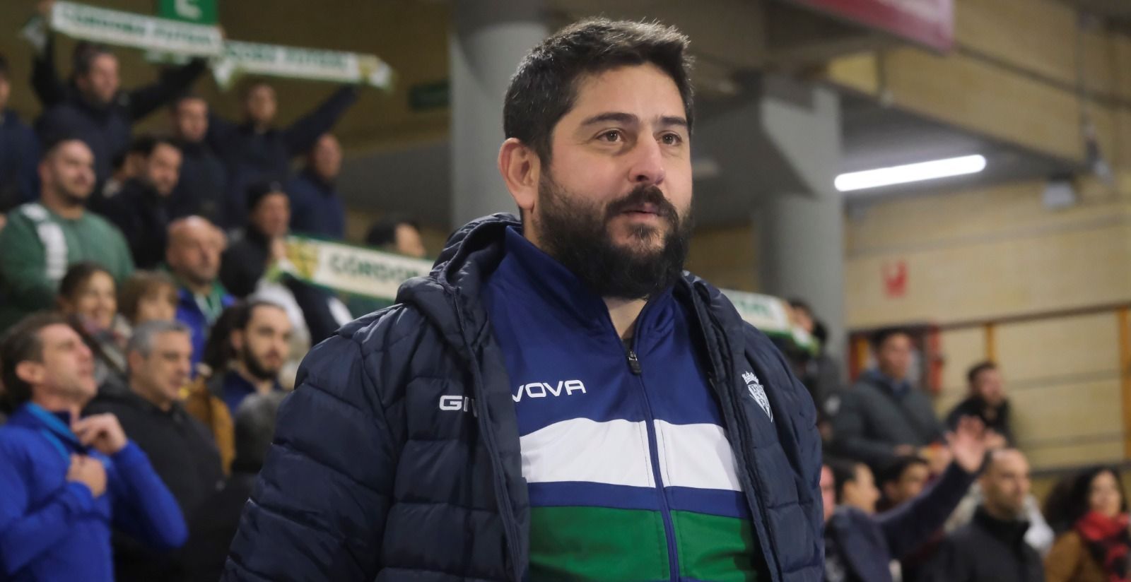 Josan González durante el encuentro ante el Noia.