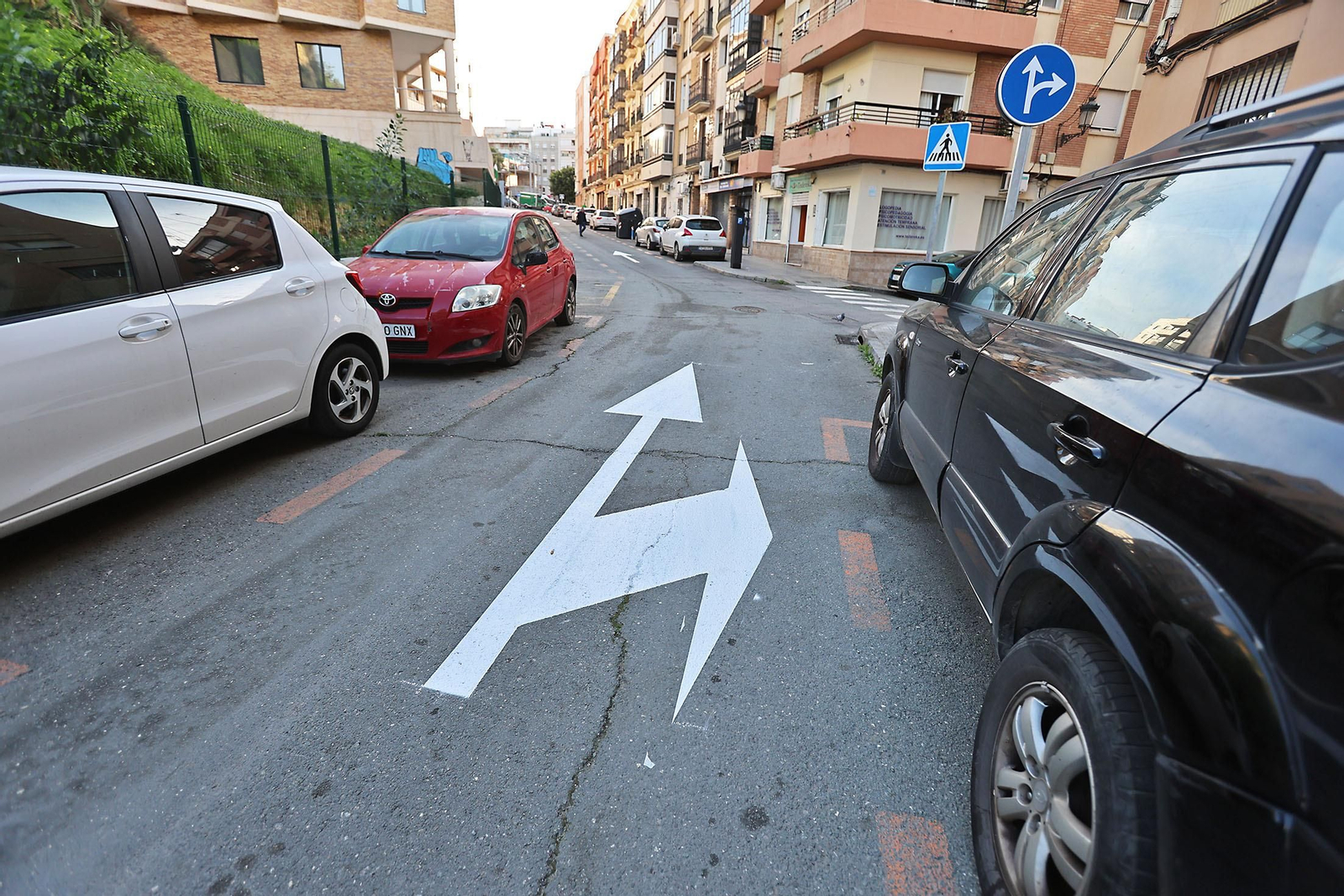 Imágenes de la primera fase para cambiar de sentido nueve calles de Huelva