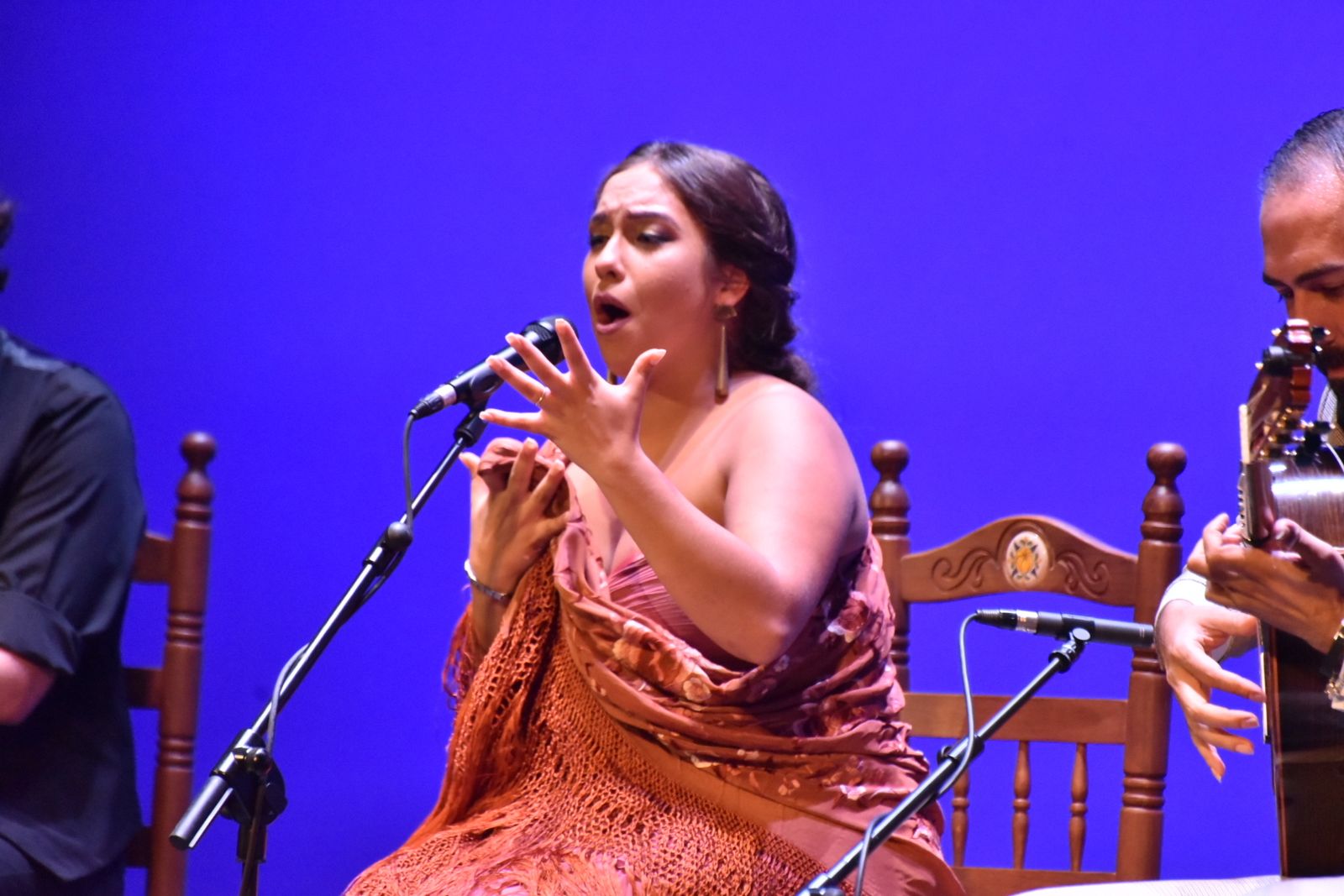María Terremoto, anoche en el teatro Juan Luis Galiardo.