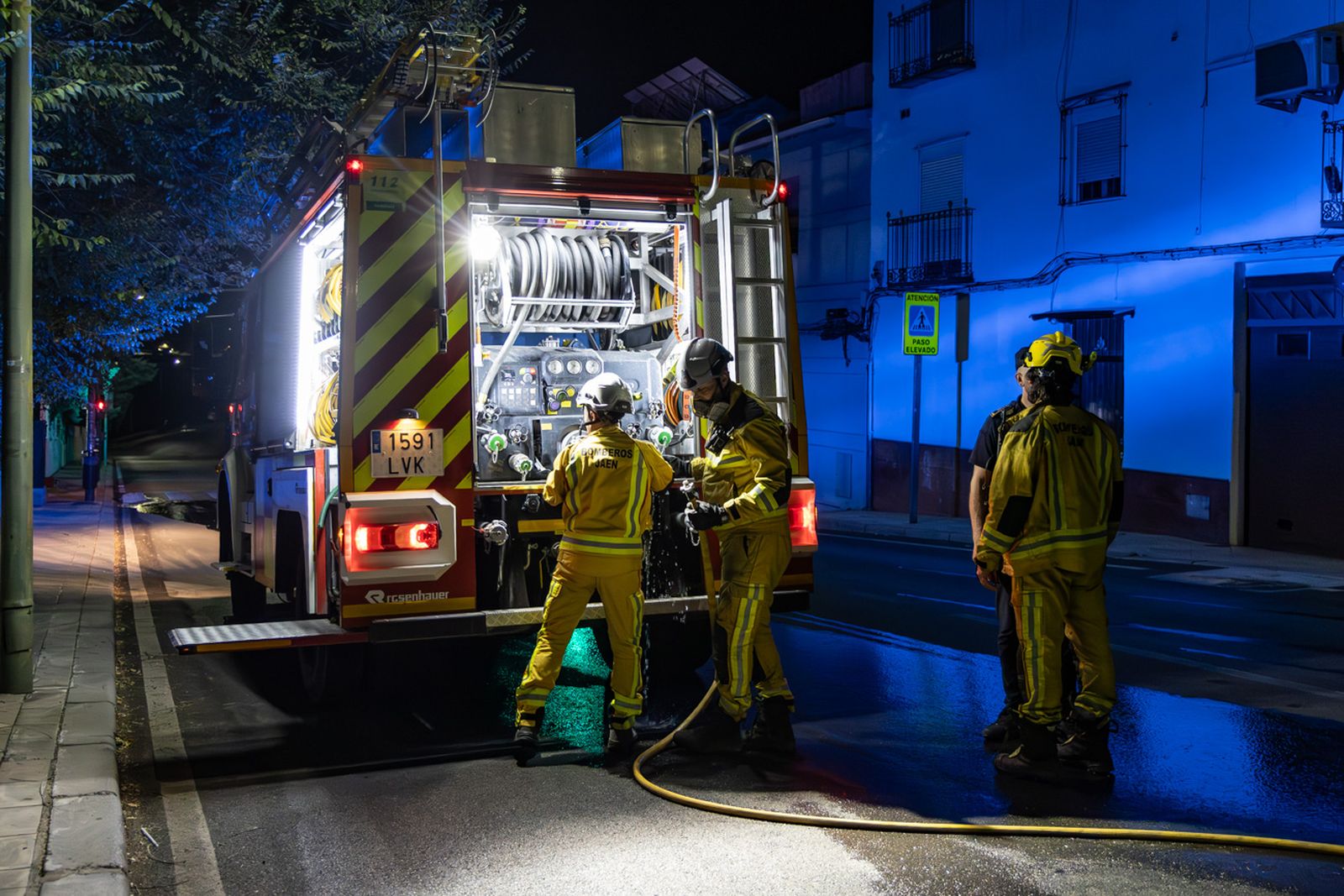 Imagen de archivo de los bomberos de Jaén