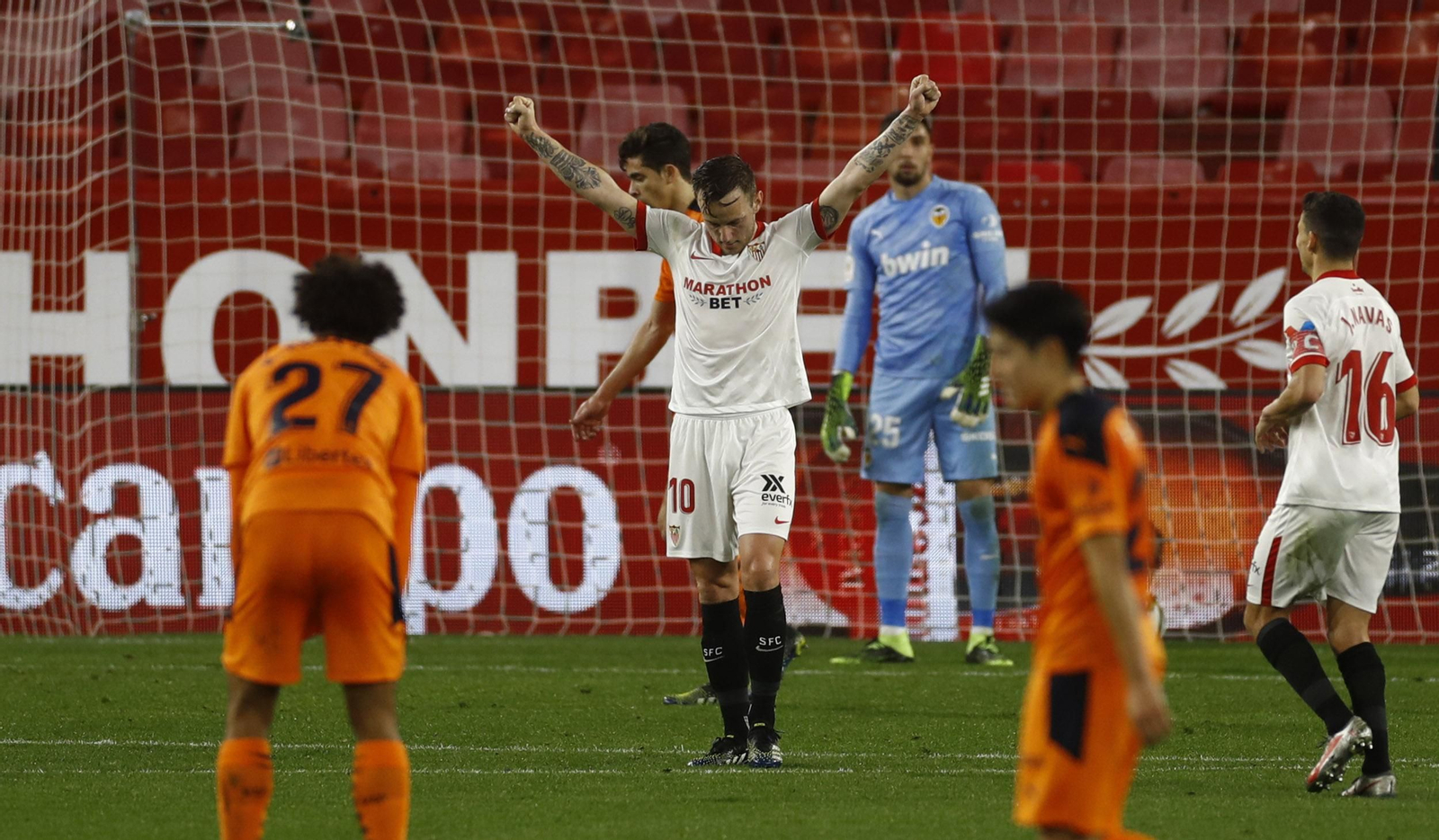 El Sevilla-Valencia de Copa del Rey, en imágenes