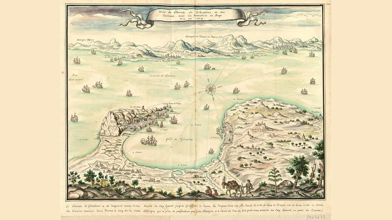 Vista francesa fechada durante el asedio de 1704.