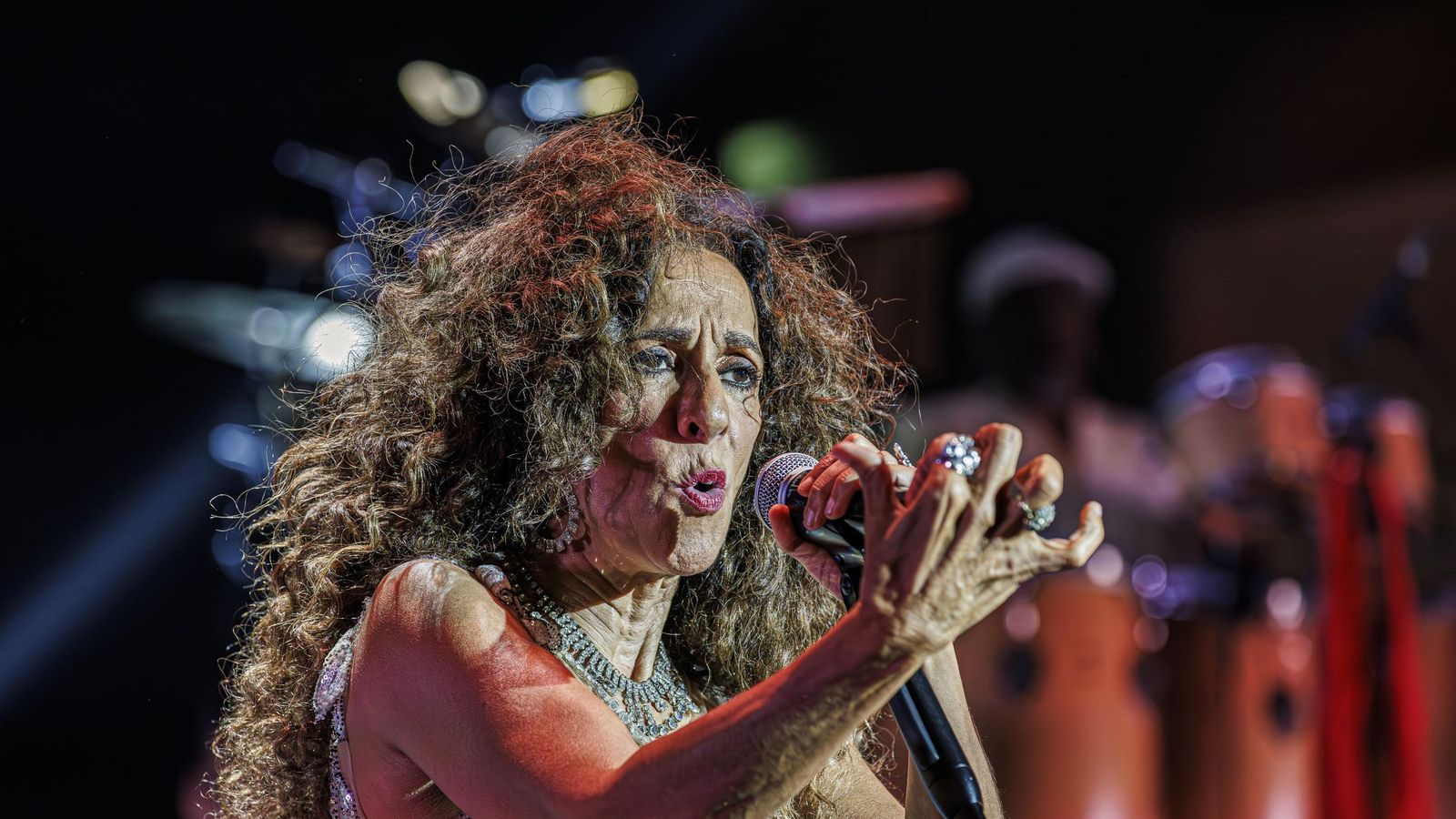 La cantante Rosario Flores durante su gira.