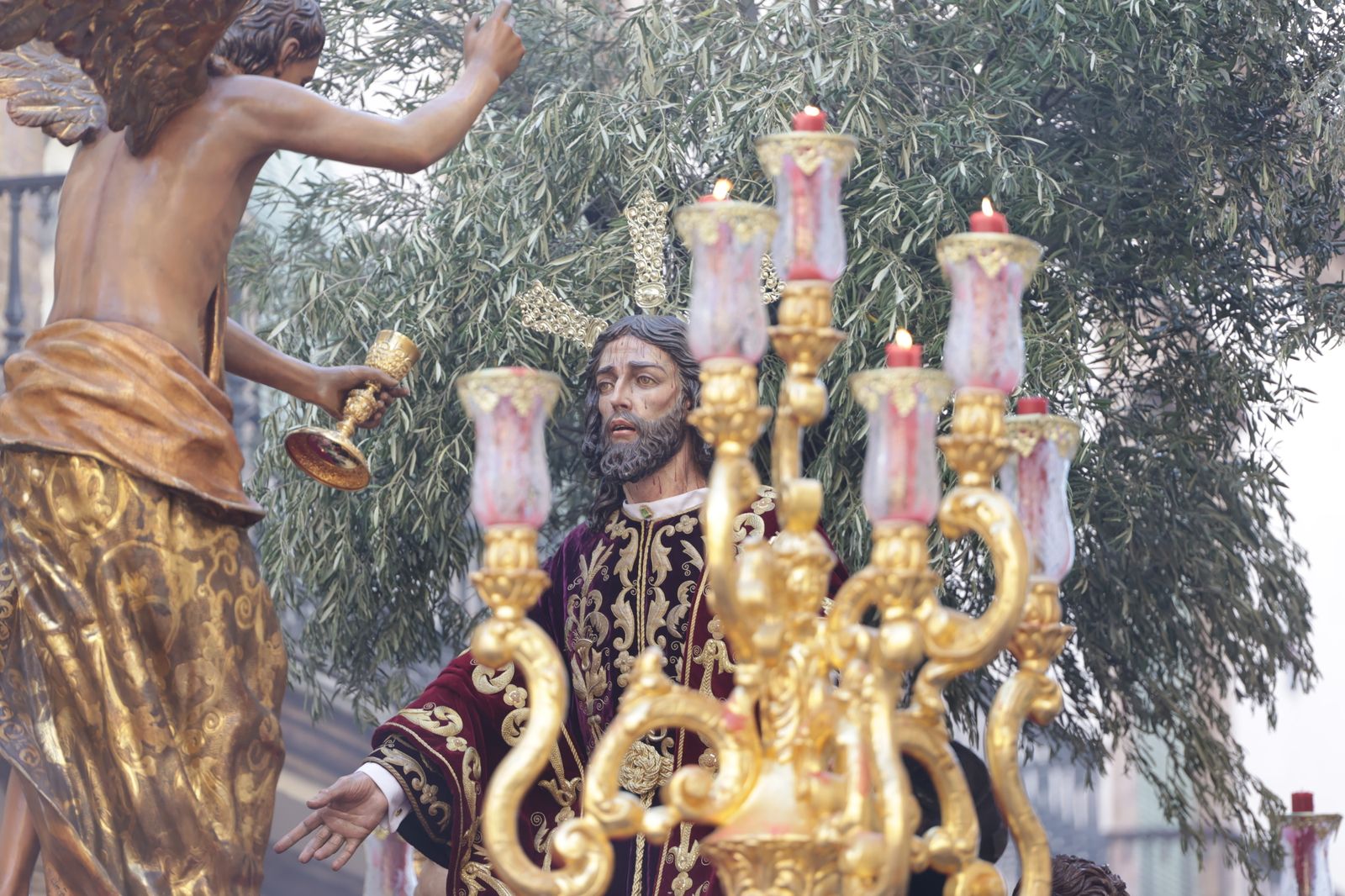 La hermandad de la Oración en el Huerto de la Semana Santa de Huelva 2023, en imágenes.