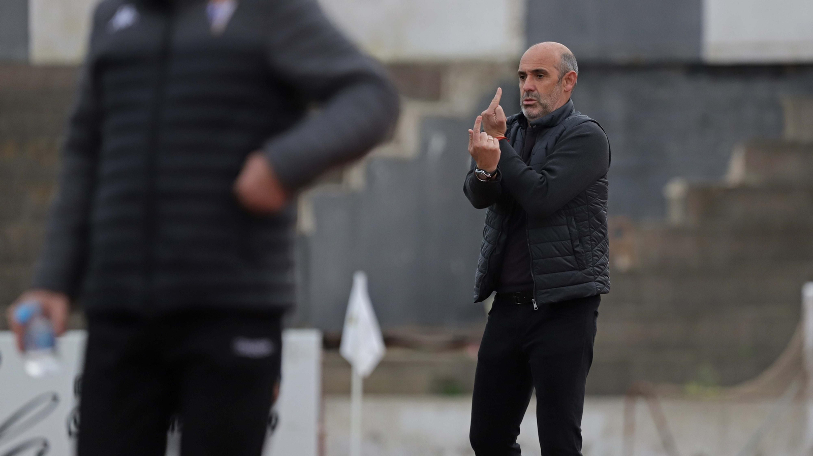 Alberto Monteagudo, durante el Balona-San Fernando