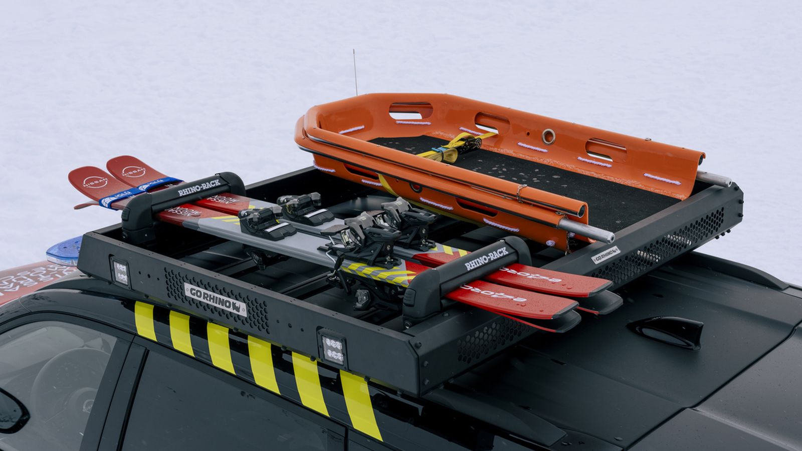 La baca, que también incluye indicadores para los esquiadores, es uno de los elementos característicos de esta transformación.