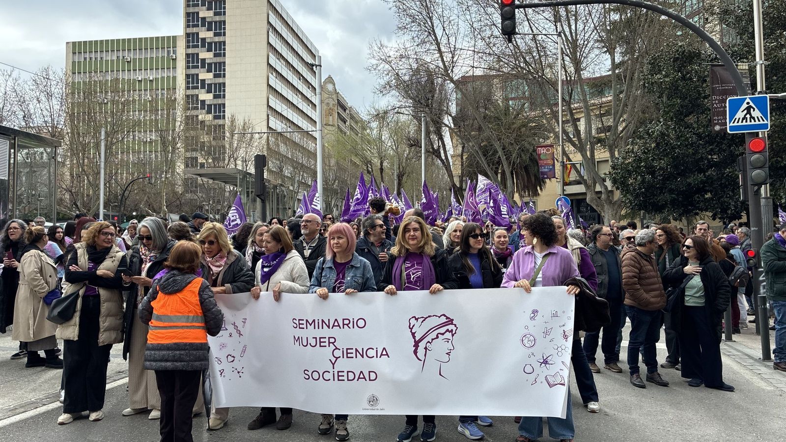 Manifestación del Día de la Mujer en Jaén.
