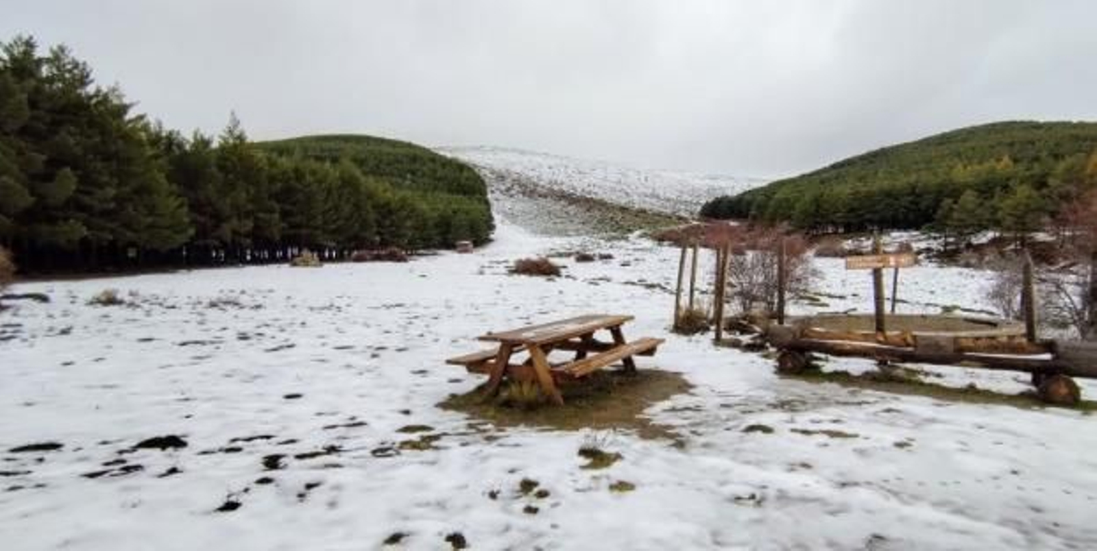 Puerto de la Ragua tras las nevadas.