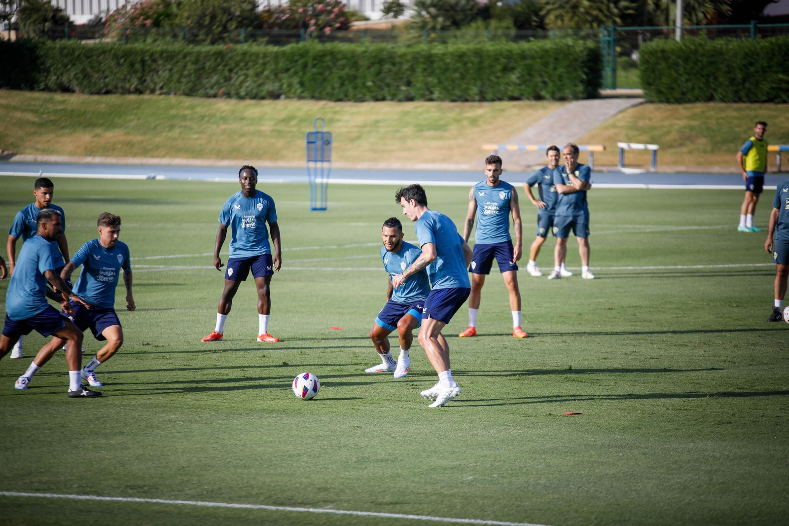 Primer entrenamiento pretemporada del Almería, en imágenes
