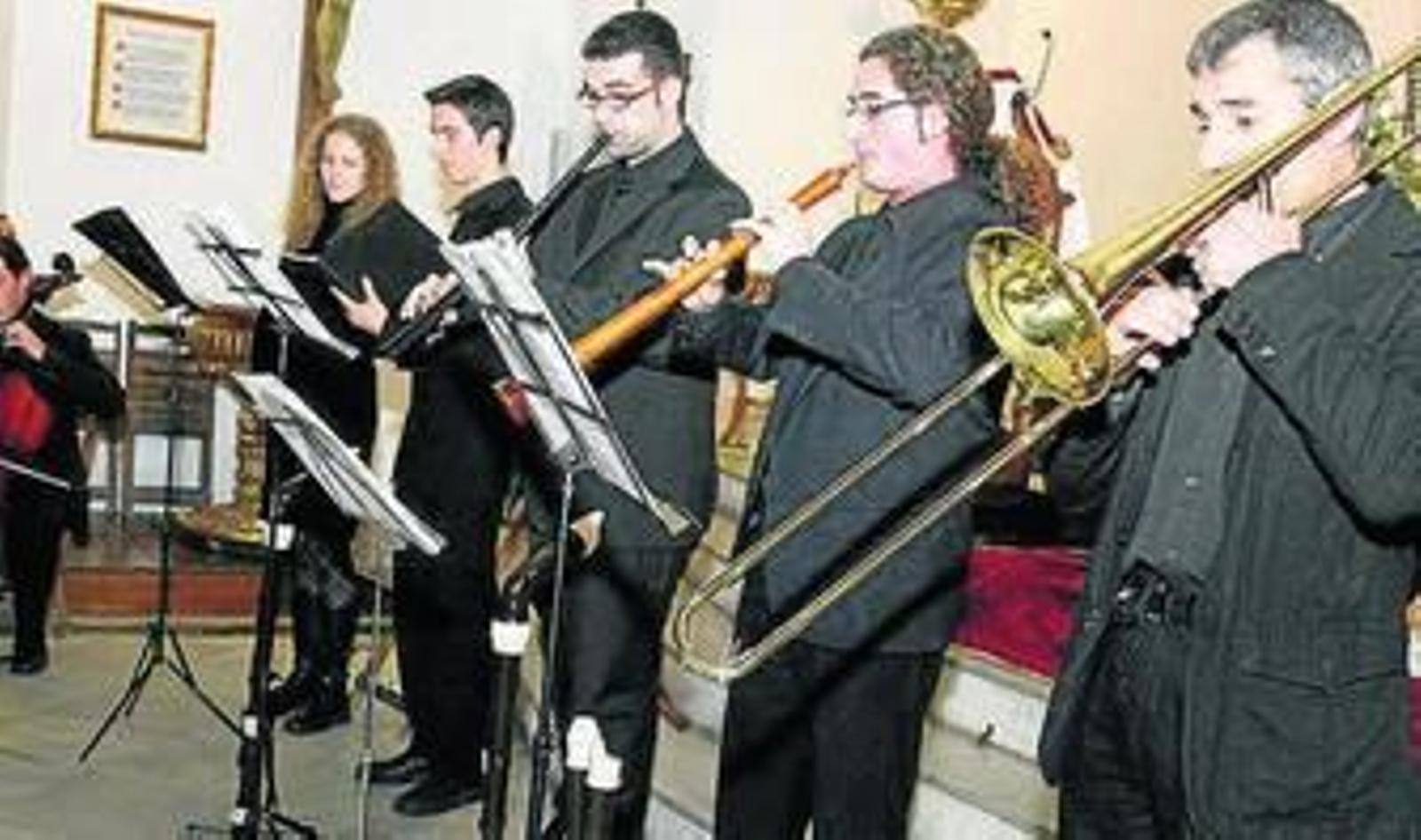 Los componentes del grupo Anónimo IV.