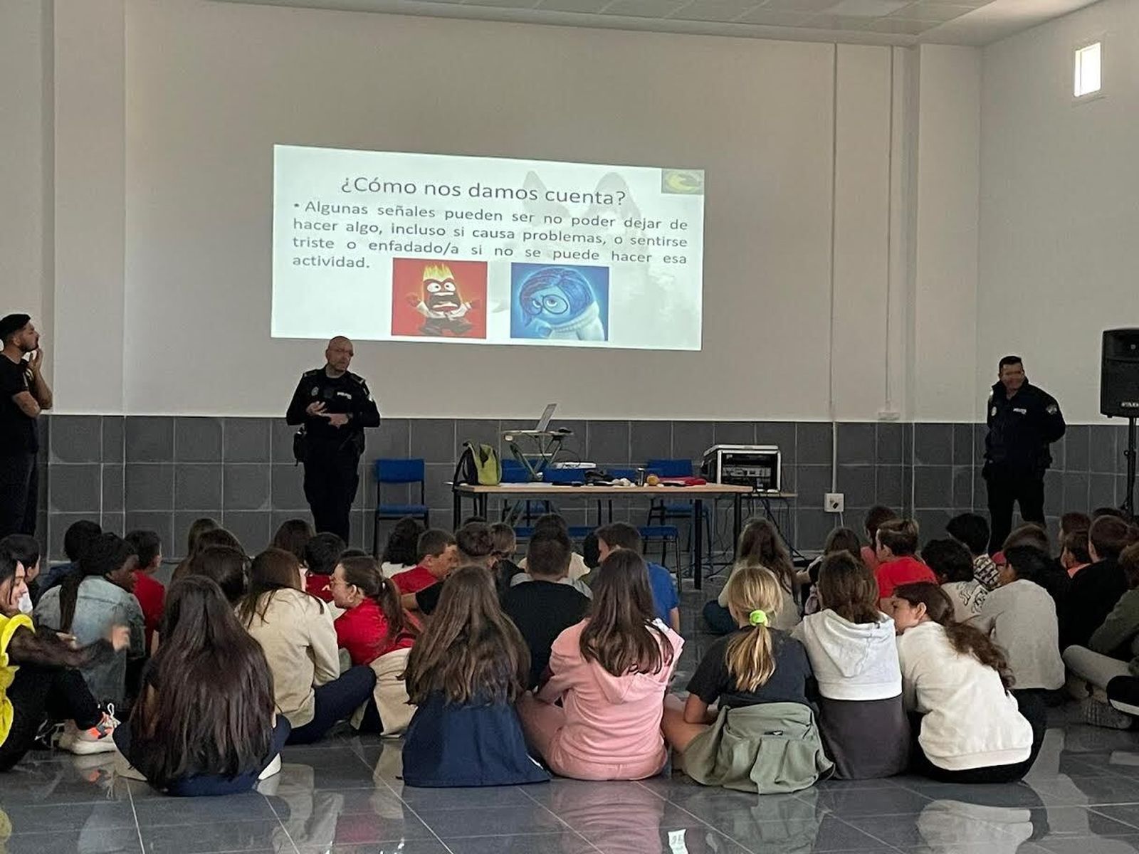 Uno de los momento de las charlas