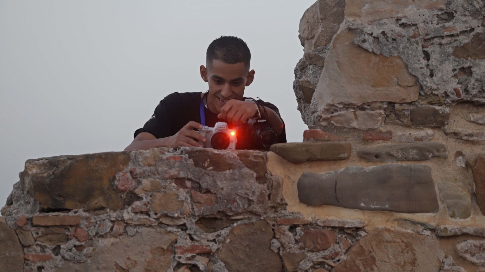 Fotos de la grabación en Algeciras del documental de Ghali Naoufal sobre la cultura árabe y española