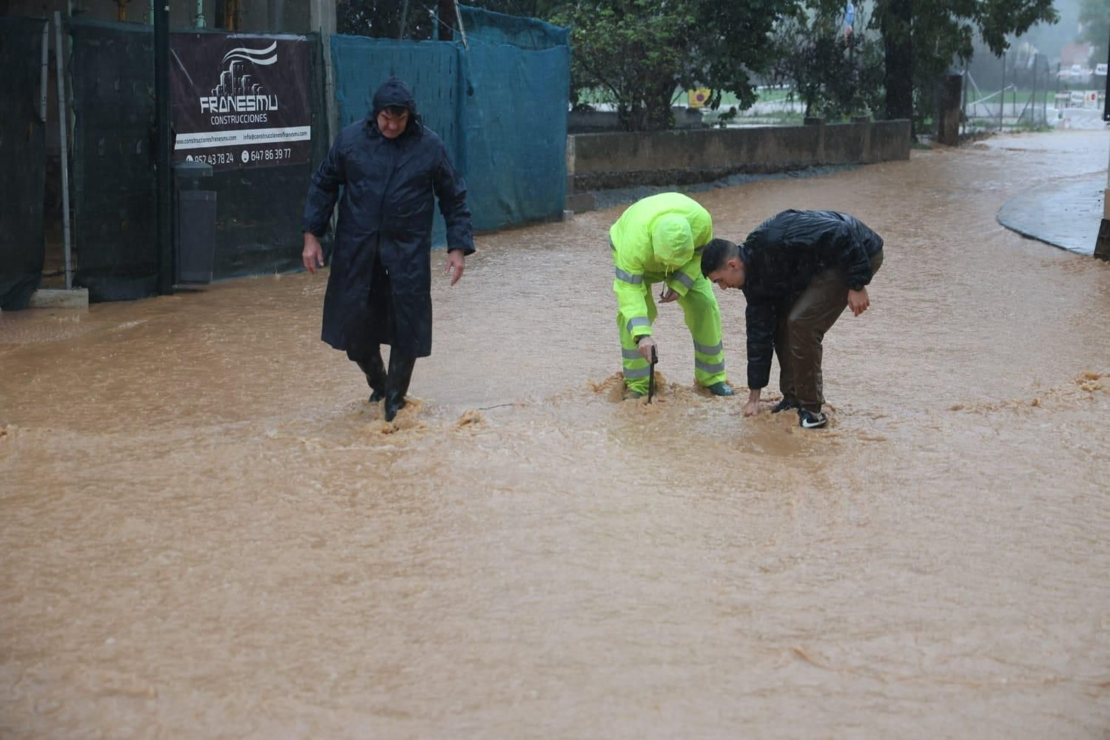 Campanillas, inundada al paso de la DANA por Málaga