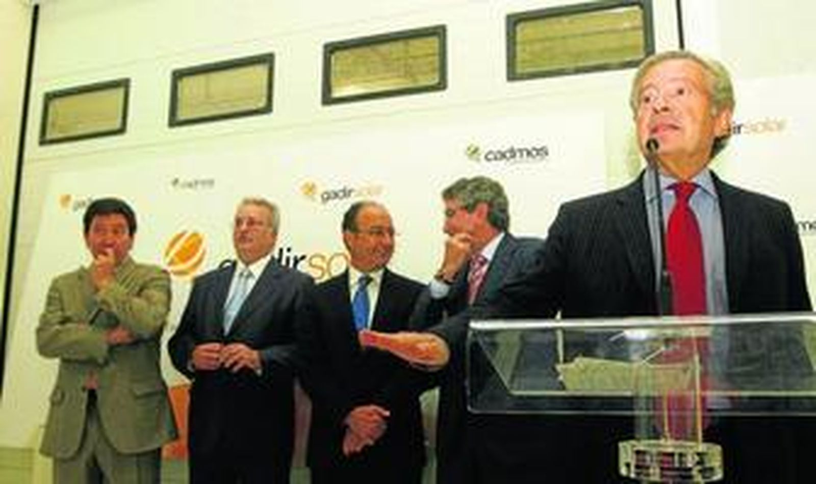 Imagen tomada durante la presentación del proyecto de Gadir Solar.