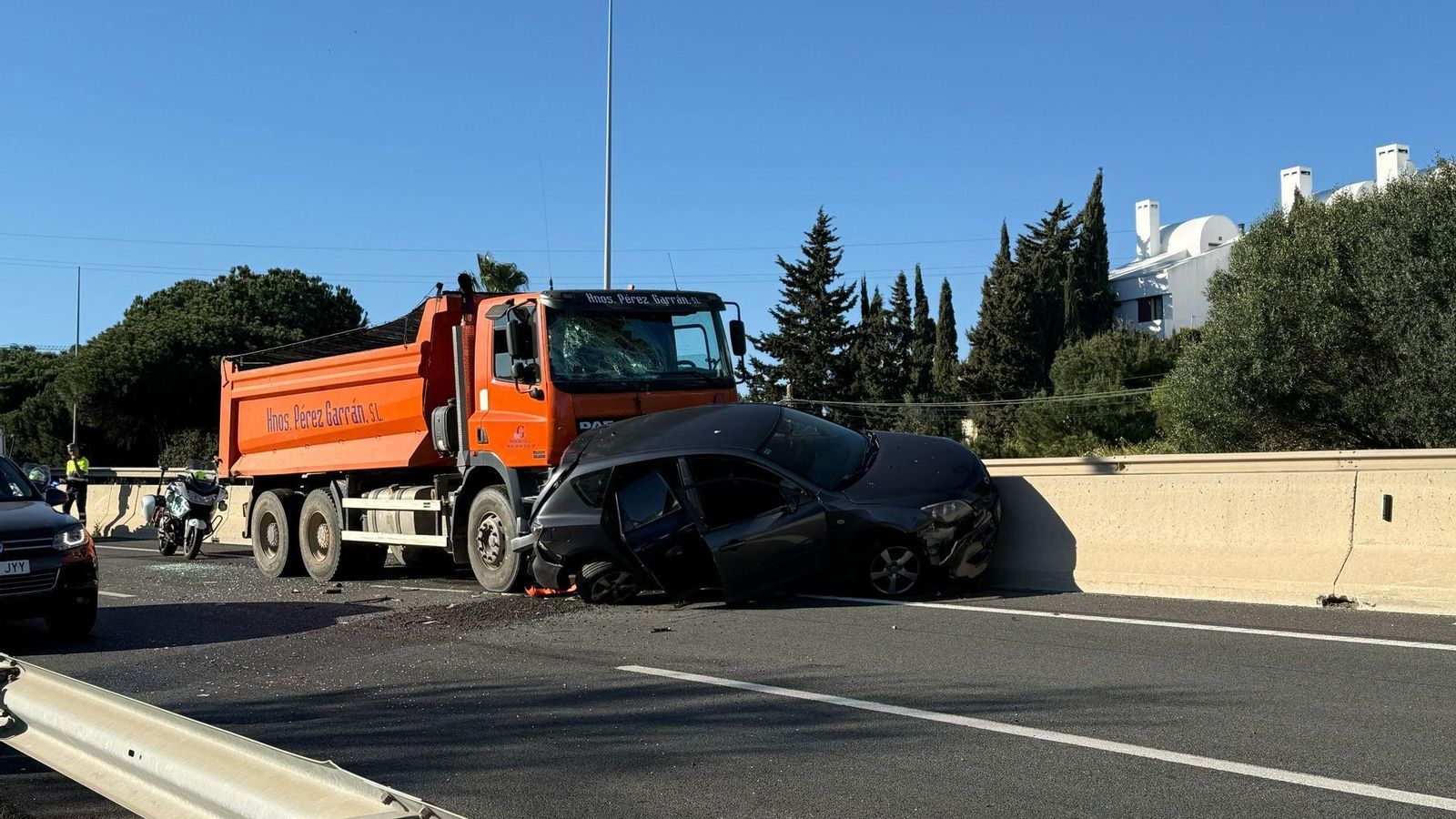 Accidente en La Cala de Mijas. Accidente en La Cala de Mijas.