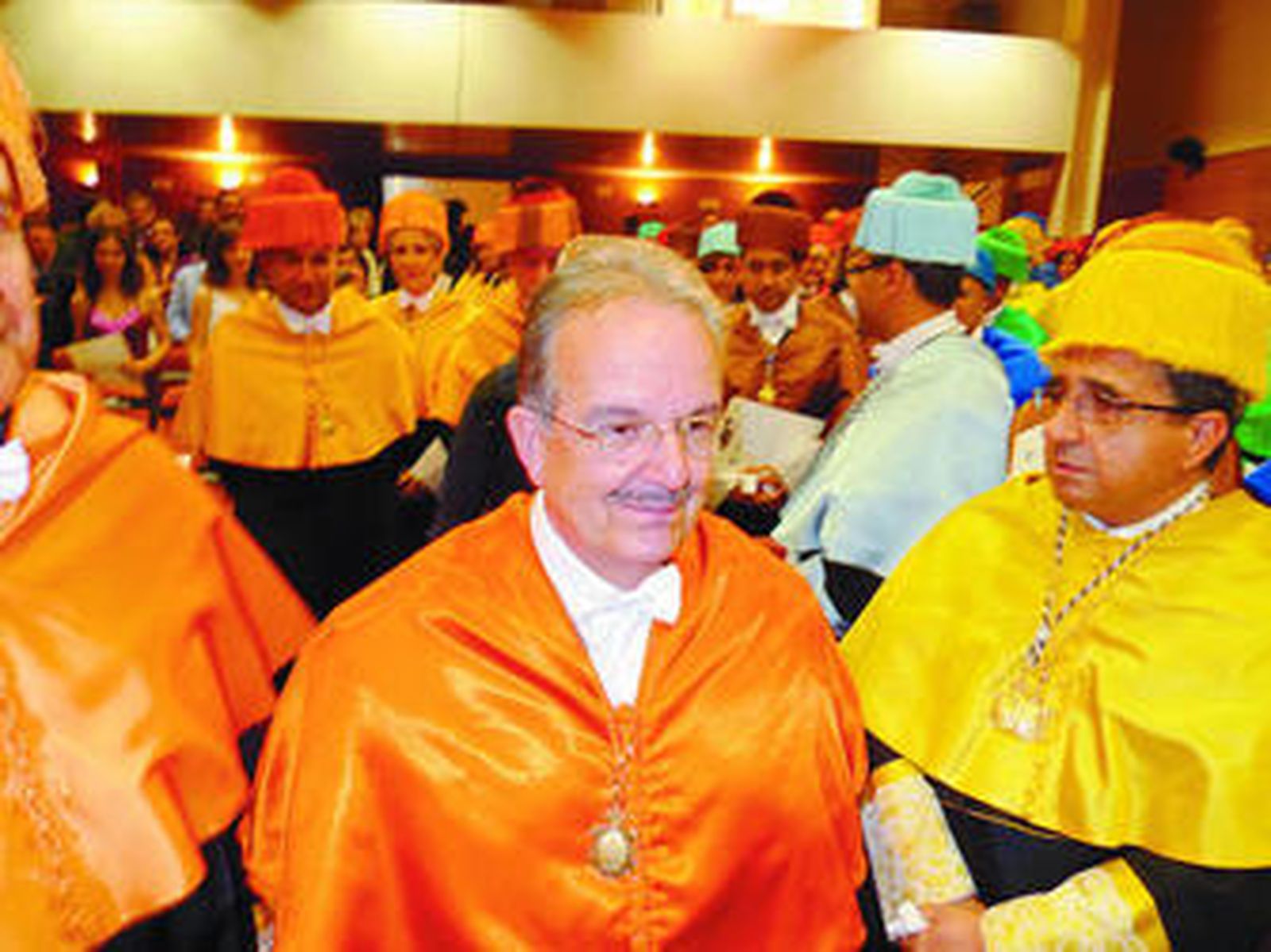 El nuevo doctor honoris causa, Juan Ramón Cuadrado, ayer.