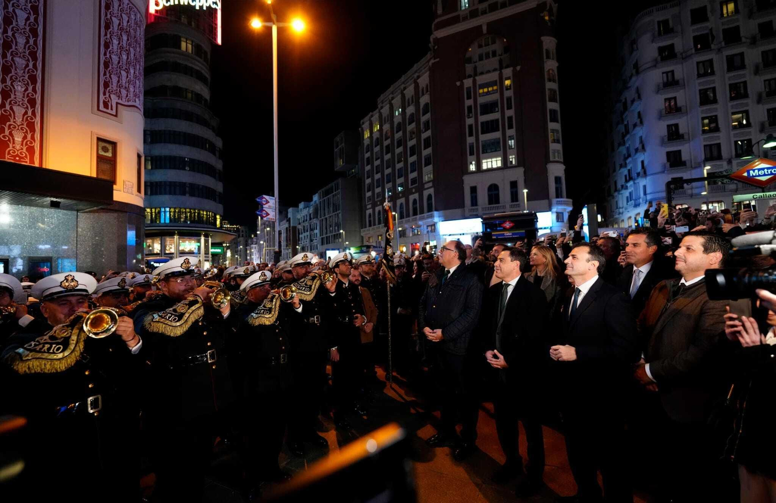 La Banda del Rosario actúa en el centro de Madrid