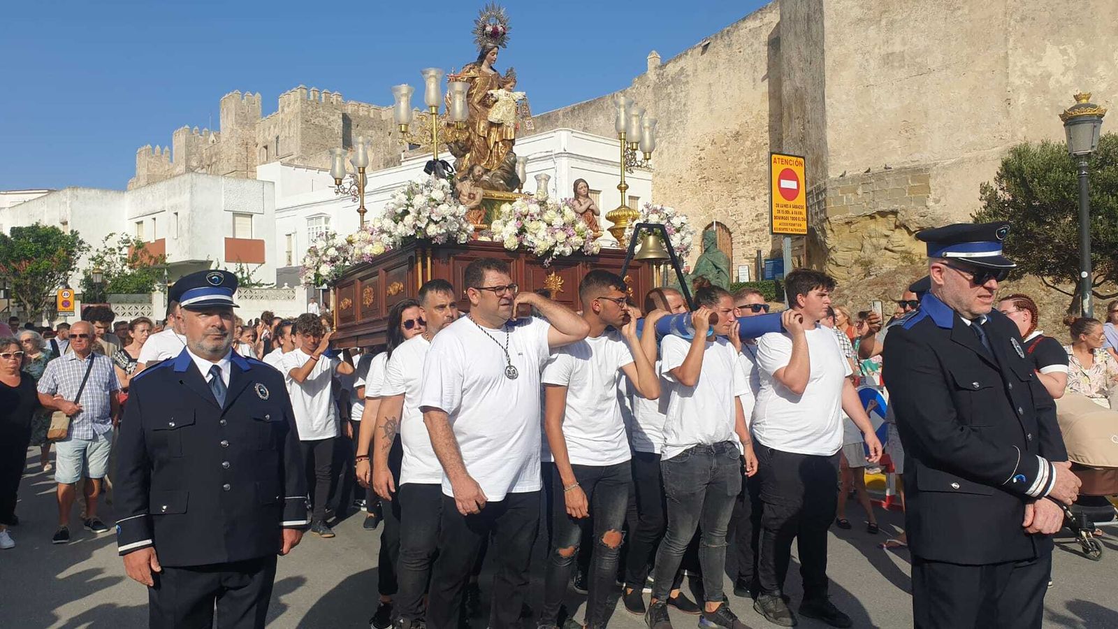 La procesión de la Virgen del Carmen en Tarifa