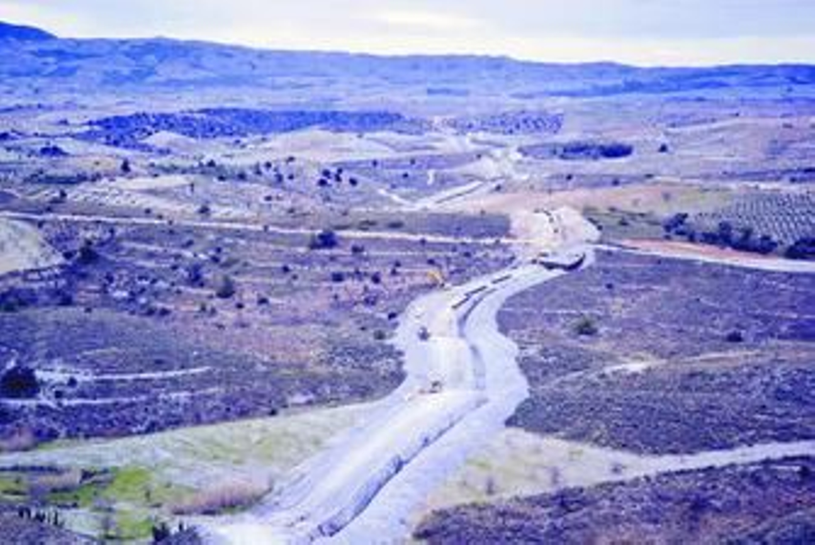 Construcción del trazado terrestre del gasoducto que lleva a cabo Enagás.