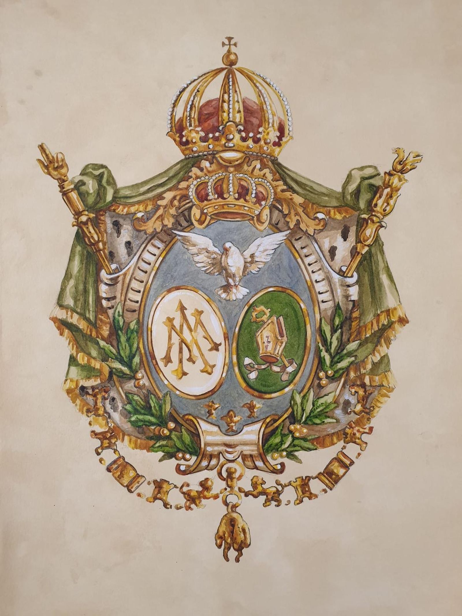 El nuevo escudo del Rocío de la Macarena