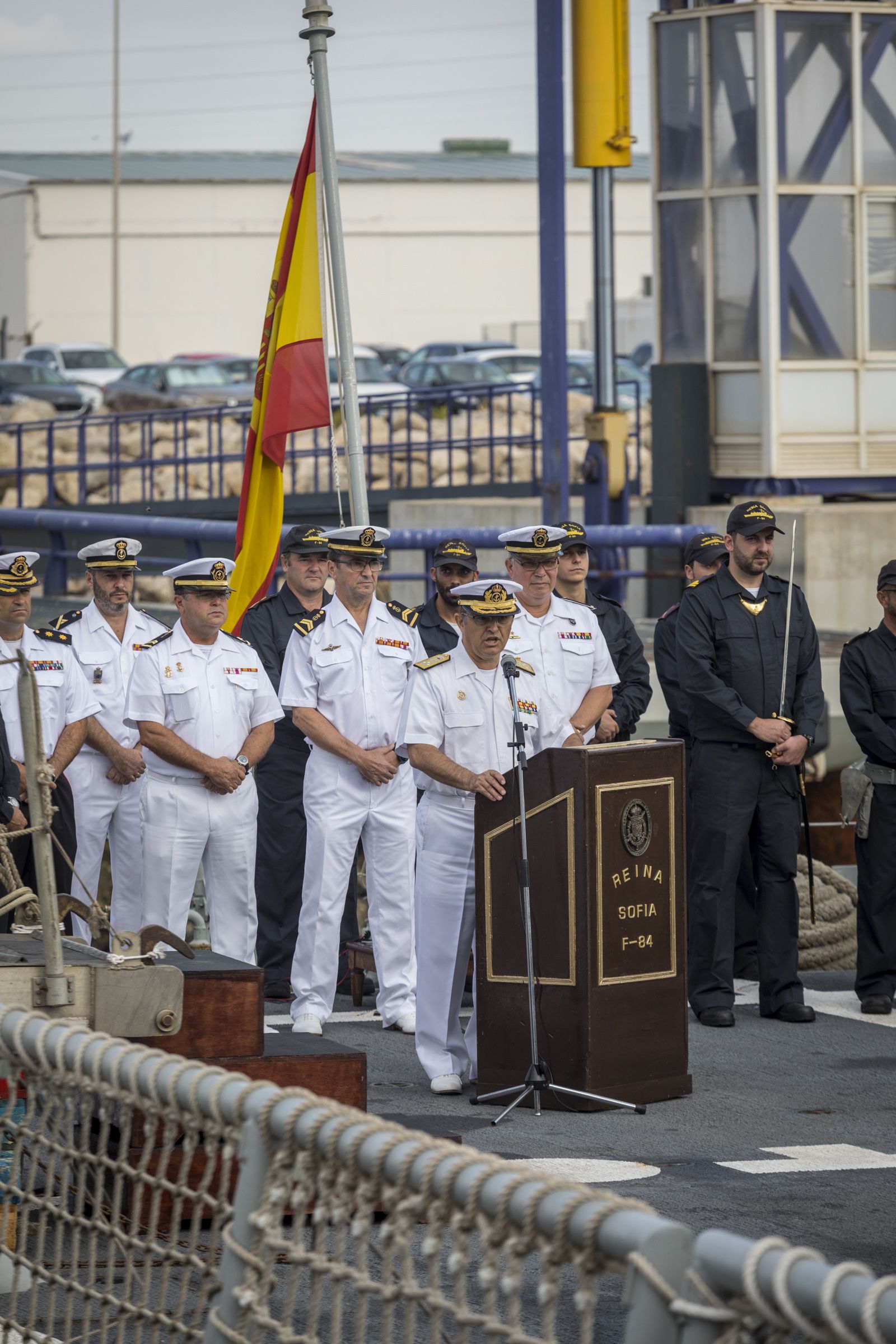 Salida de la fragata 'Reina Sofía'