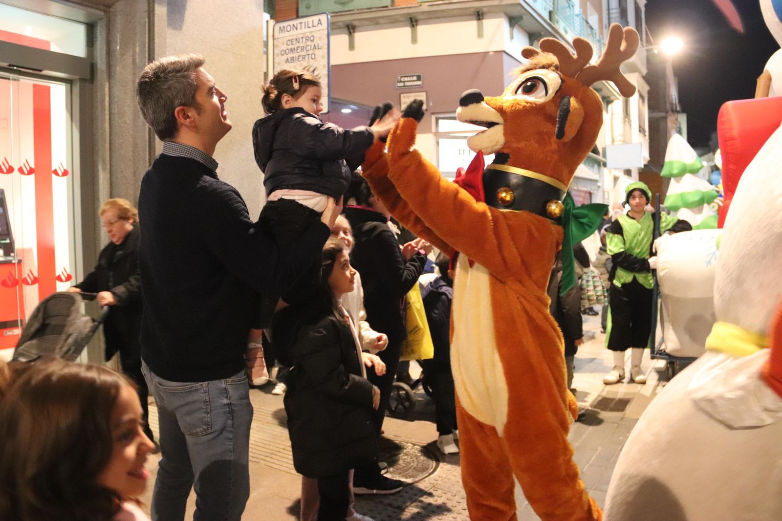 El encendido del alumbrado de Navidad en Montilla
