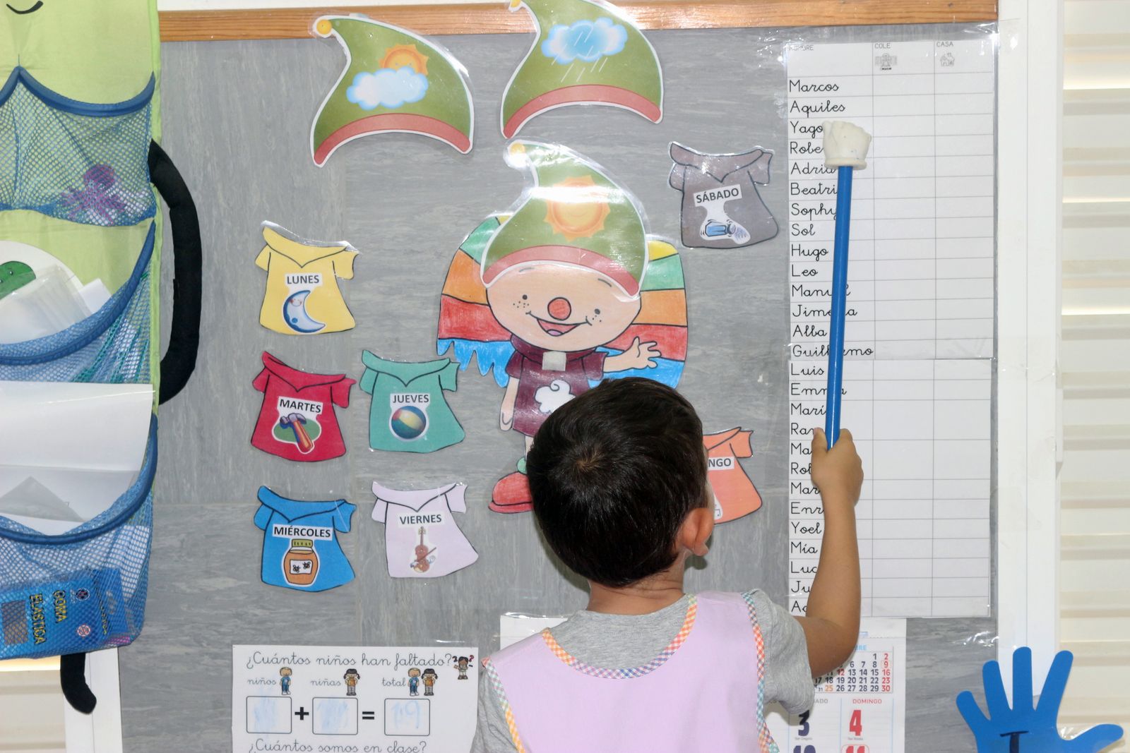 Un alumno de la Escuela Infantil Elvira Lindo