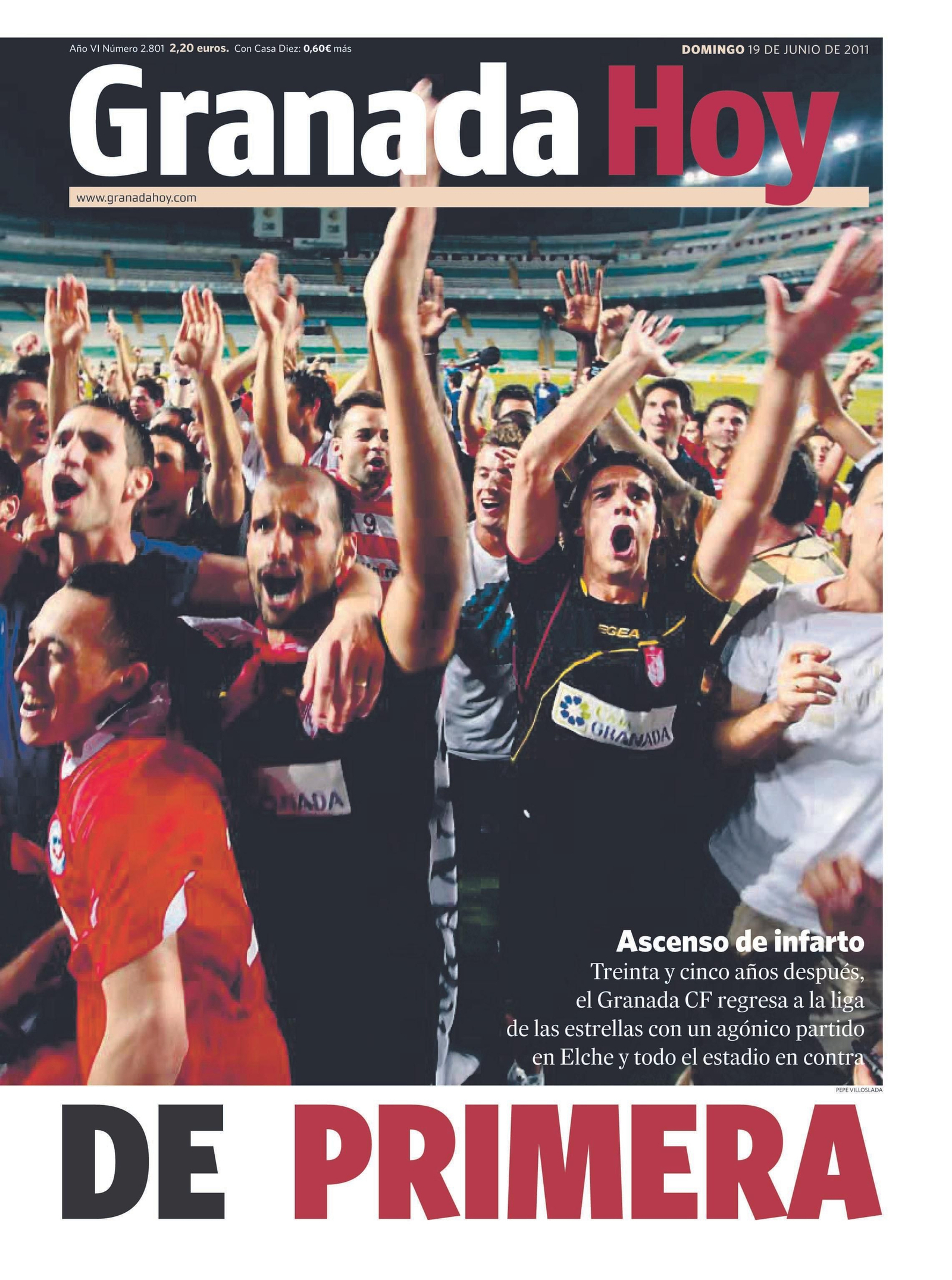 Las portadas más importantes de los 15 años de historia de 'Granada Hoy'