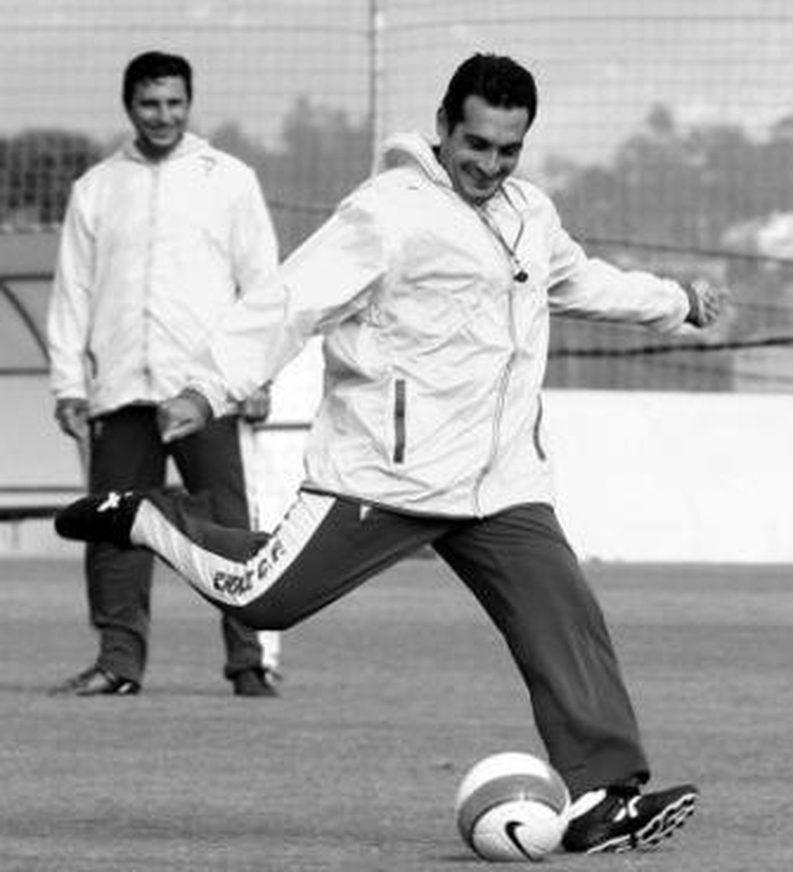 Raúl Procopio, el día antes del partido en Vigo.