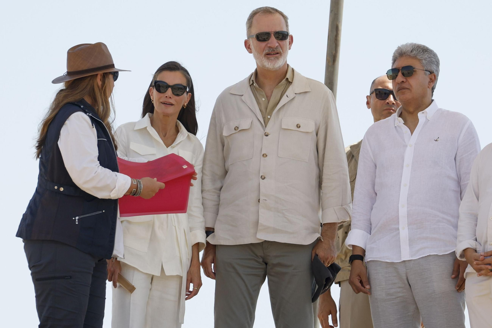 Las fotos de la visita de don Felipe y doña Letizia al Valle de los Reyes de Egipto, en Luxor