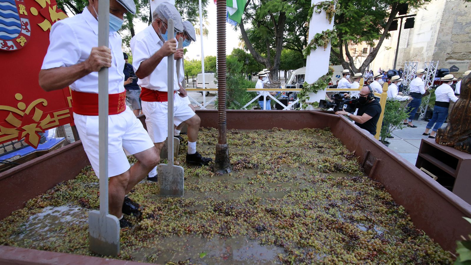 Pisa de la Uva en Alameda Vieja