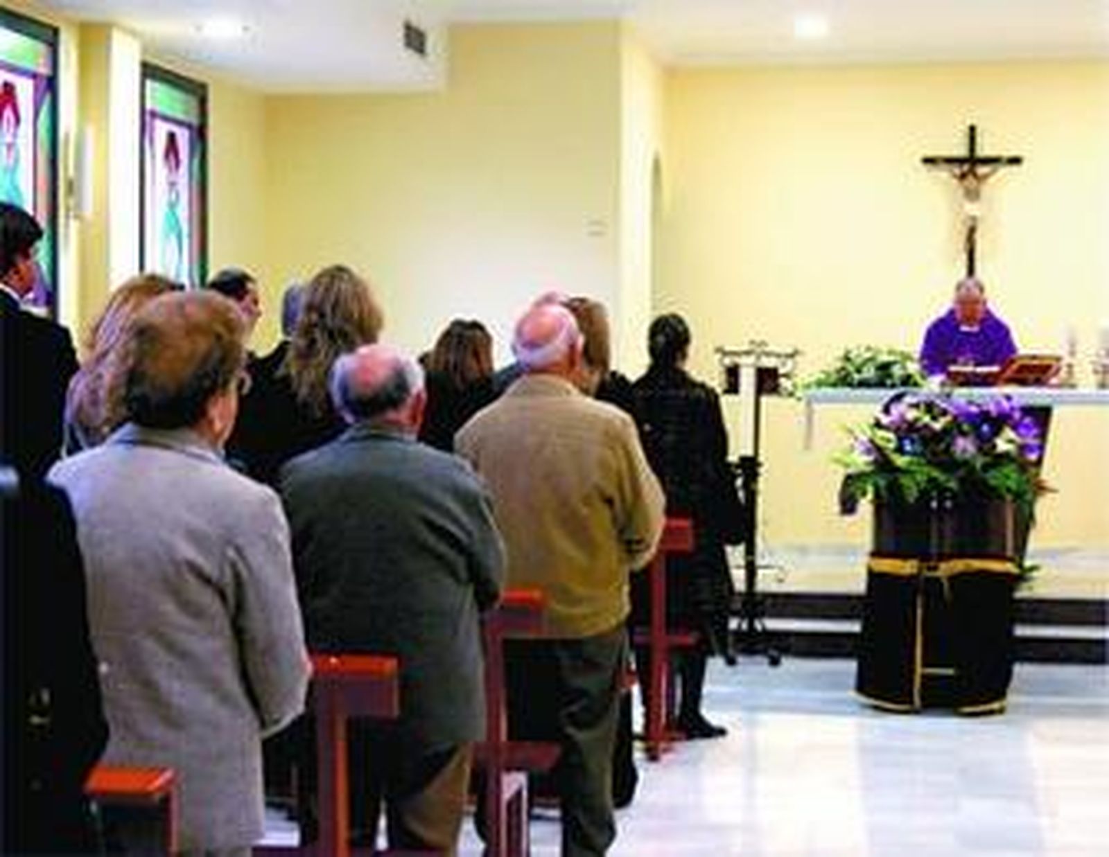 Momento de la misa celebrada en recuerdo de Fons Doménech.