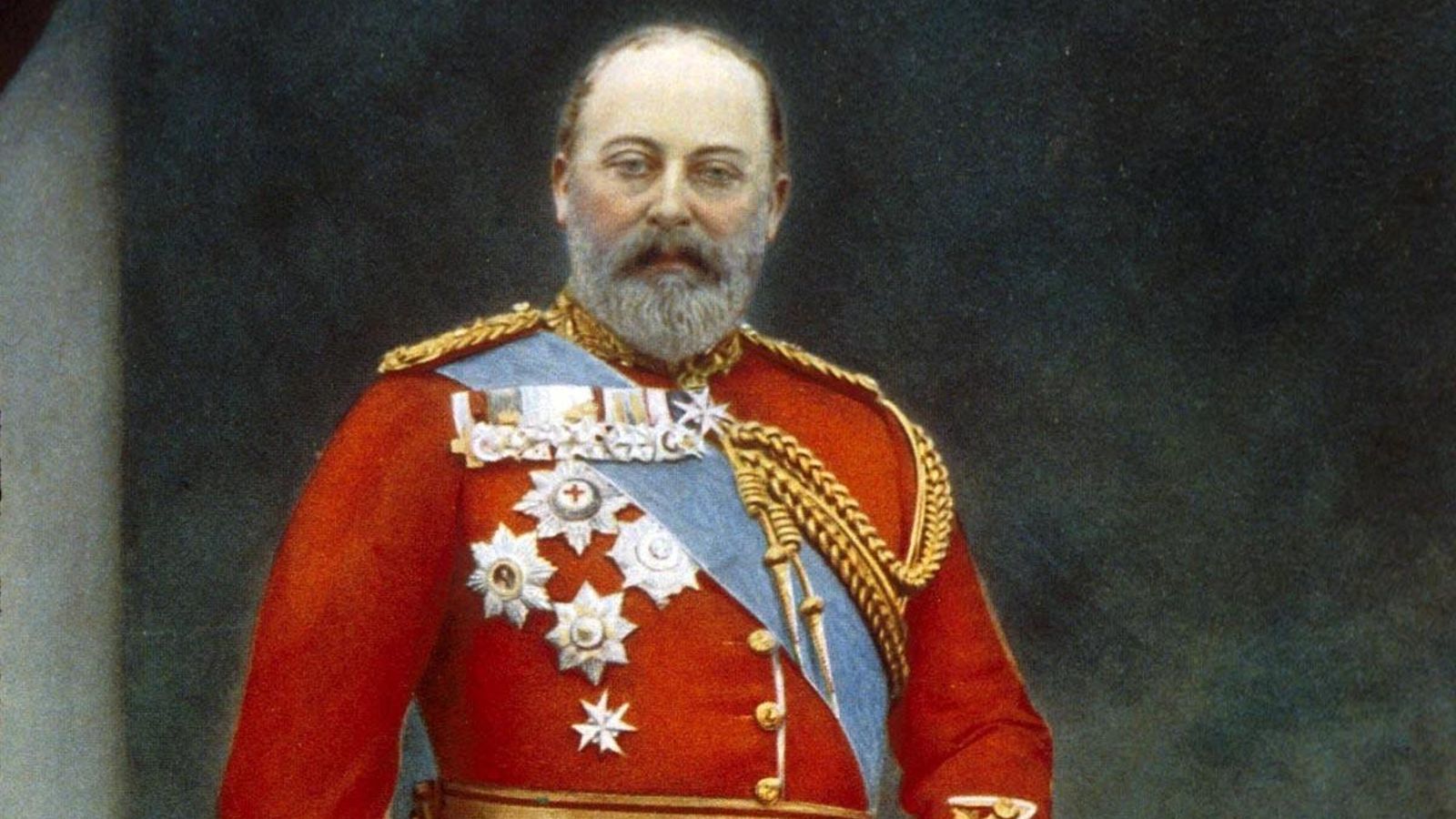 Retrato de Eduardo VII, rey de Inglaterra.