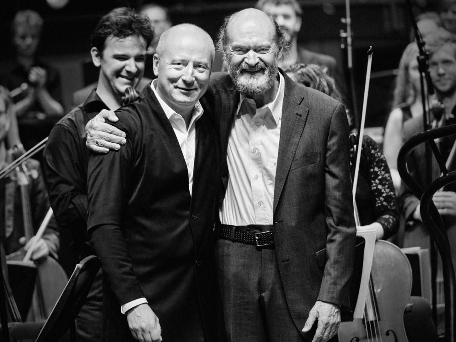 Paavo Järvi y Arvo Pärt en el pasado mes de julio