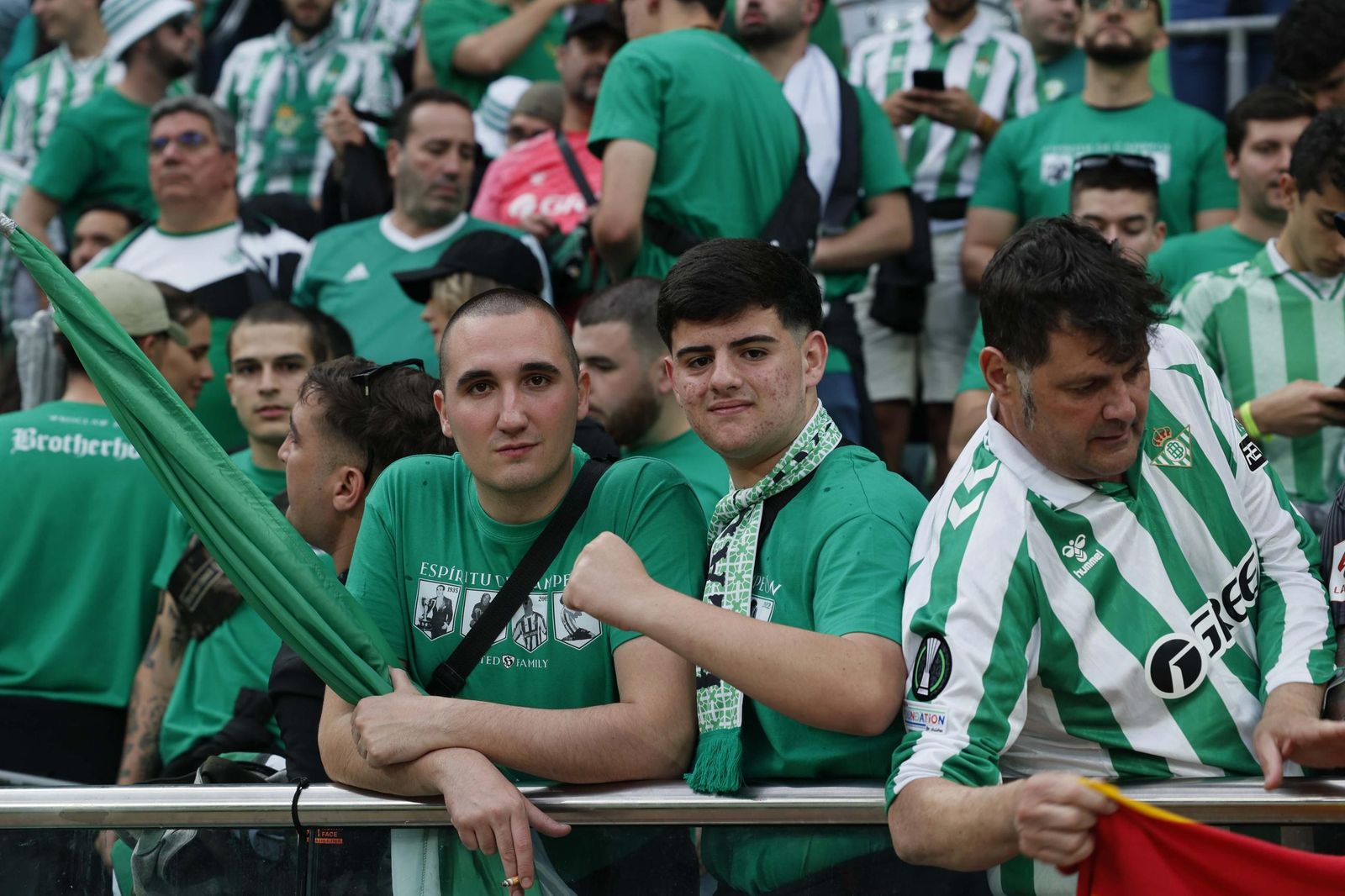 La afición del Betis en la final de la Conference League