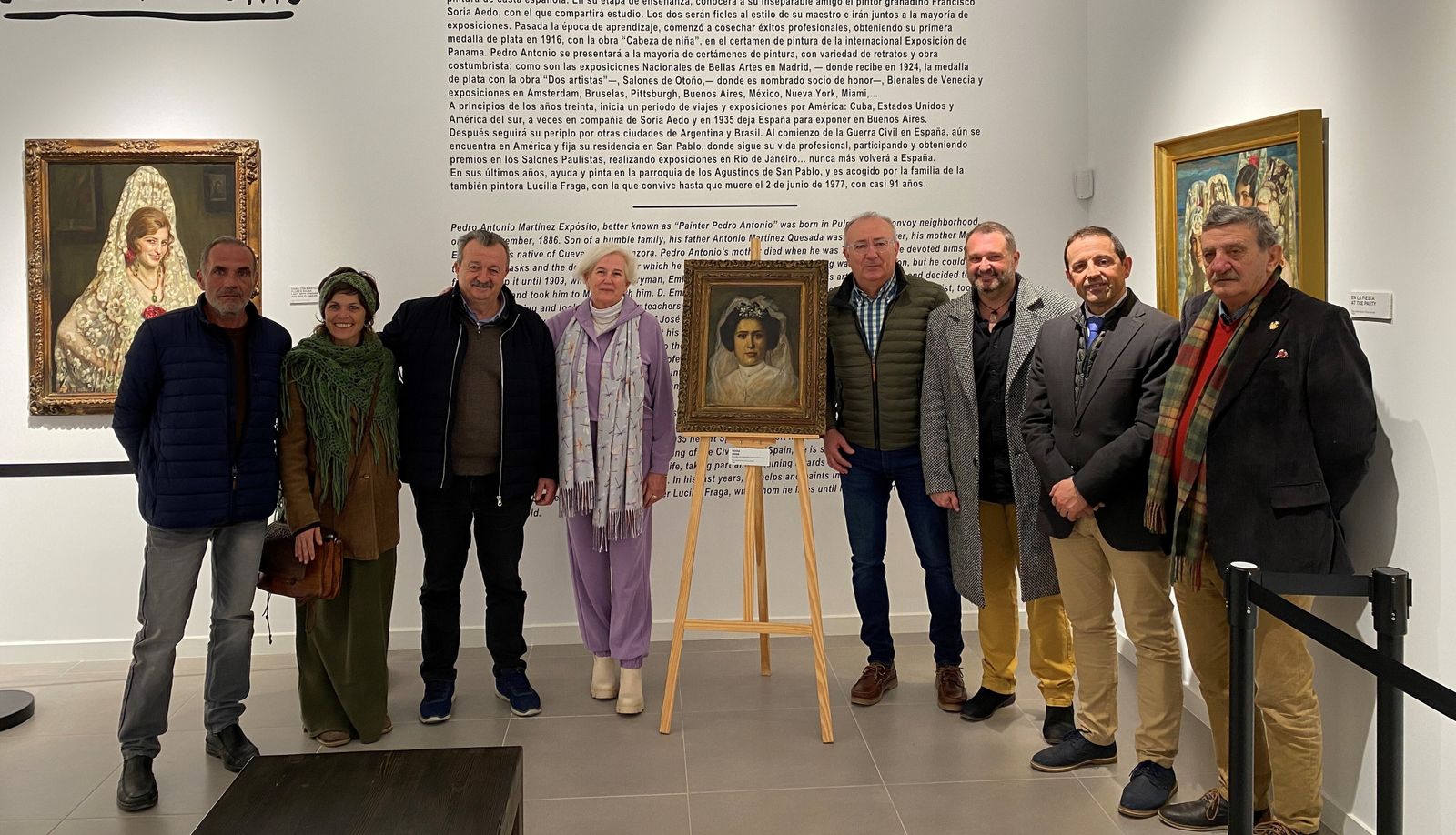 Acto de donación de la obra ‘Novia’ de la familia Caparrós Martínez al espacio Expositivo de Pulpí.