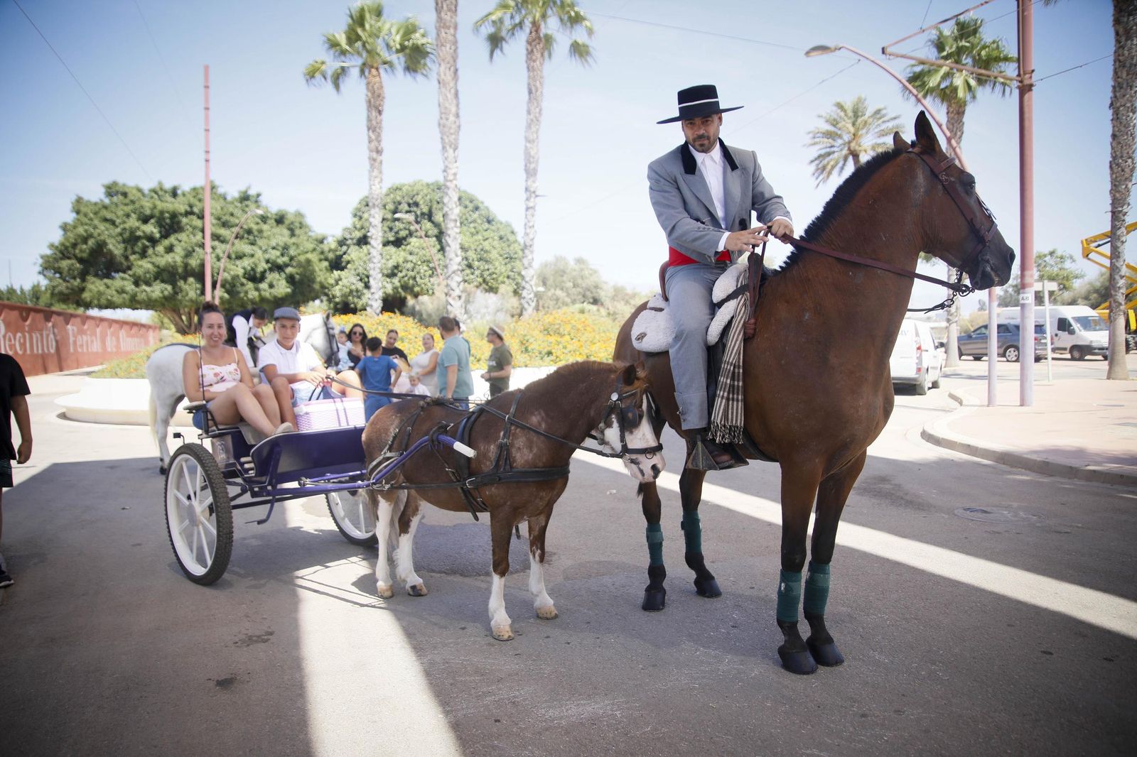Las imágenes del paseo de Caballos y Carruajes, en el recinto ferial