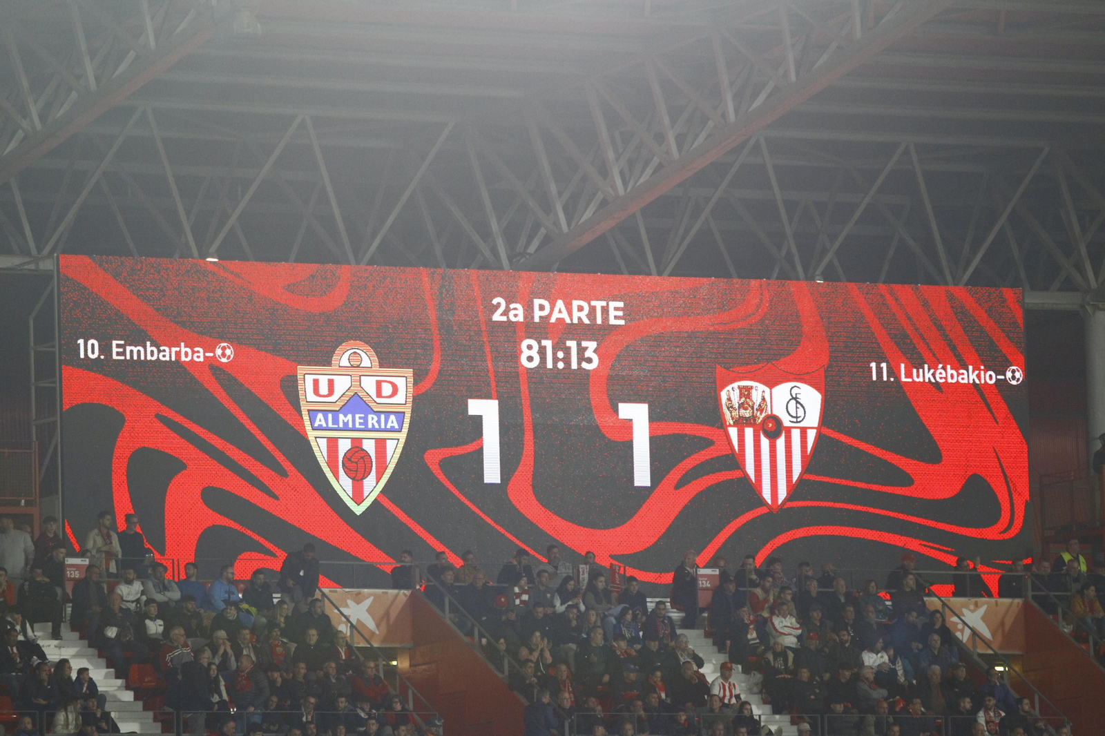 Las mejores imágenes del partido de fúbol U.D. Almería-Sevilla F.C.